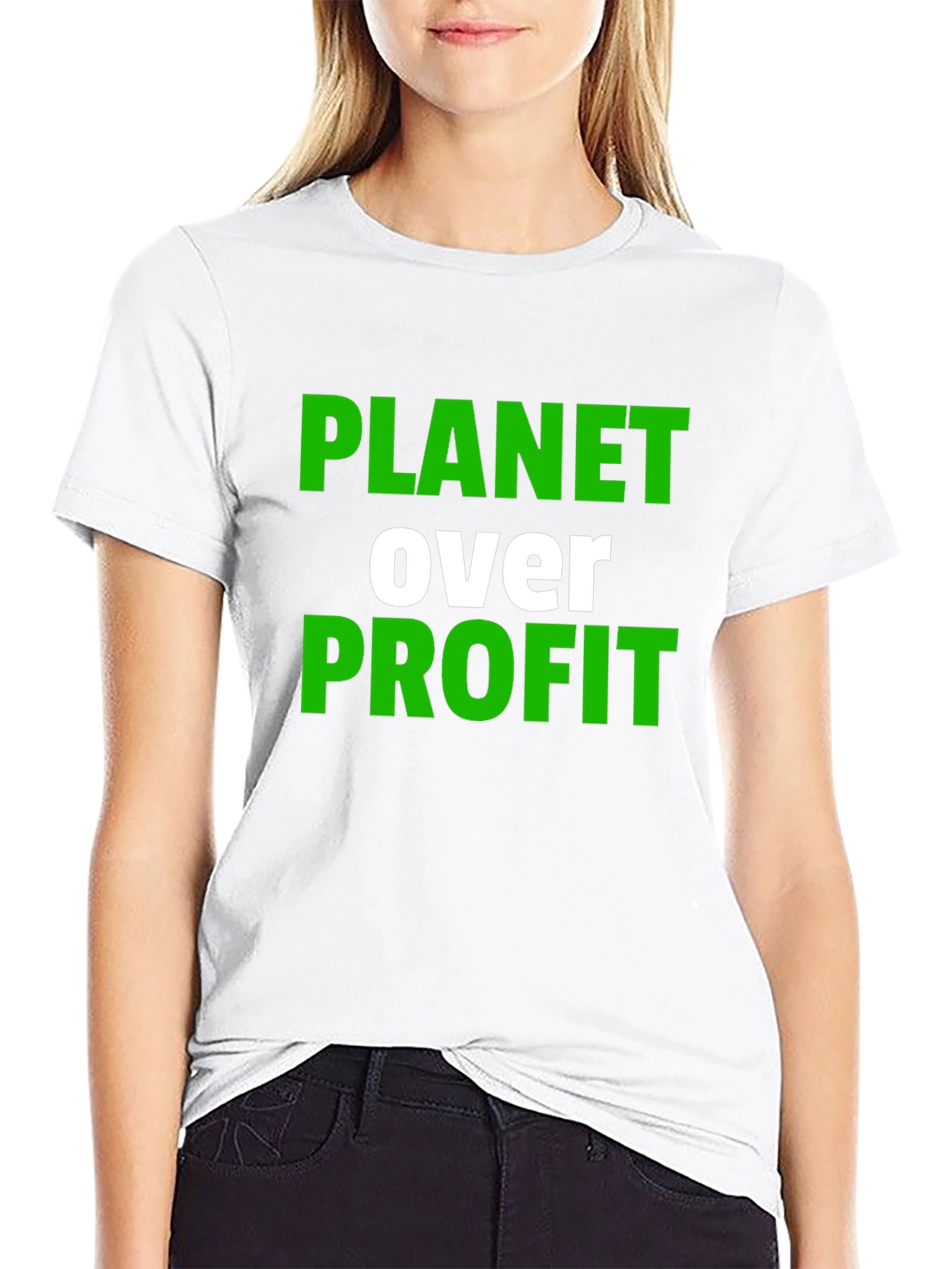 Black Planet Over Profit Graphic Tee - Black view 9