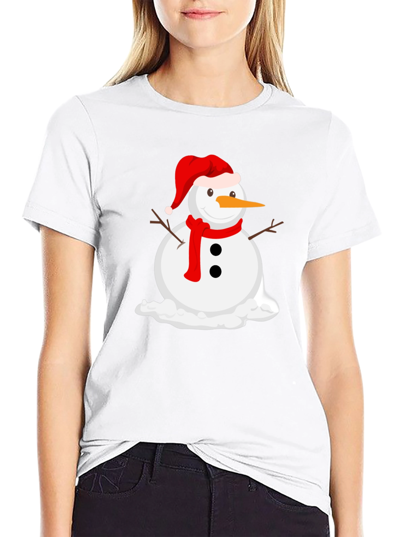 Black Melting Snowman Graphic Tee - Holiday Cheer view 9