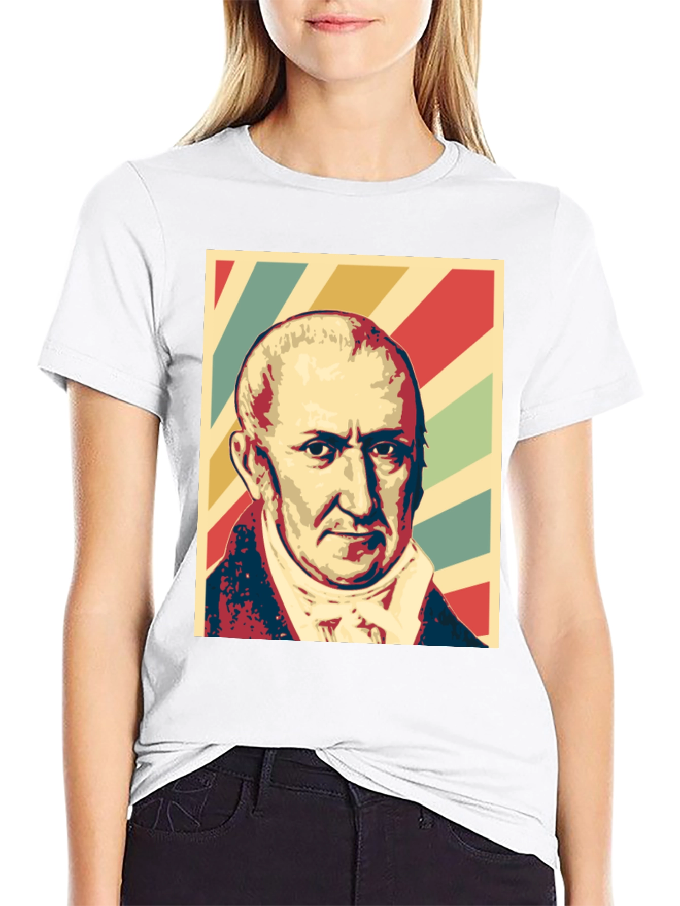 Historical Figure Portrait Graphic T-Shirt - 9