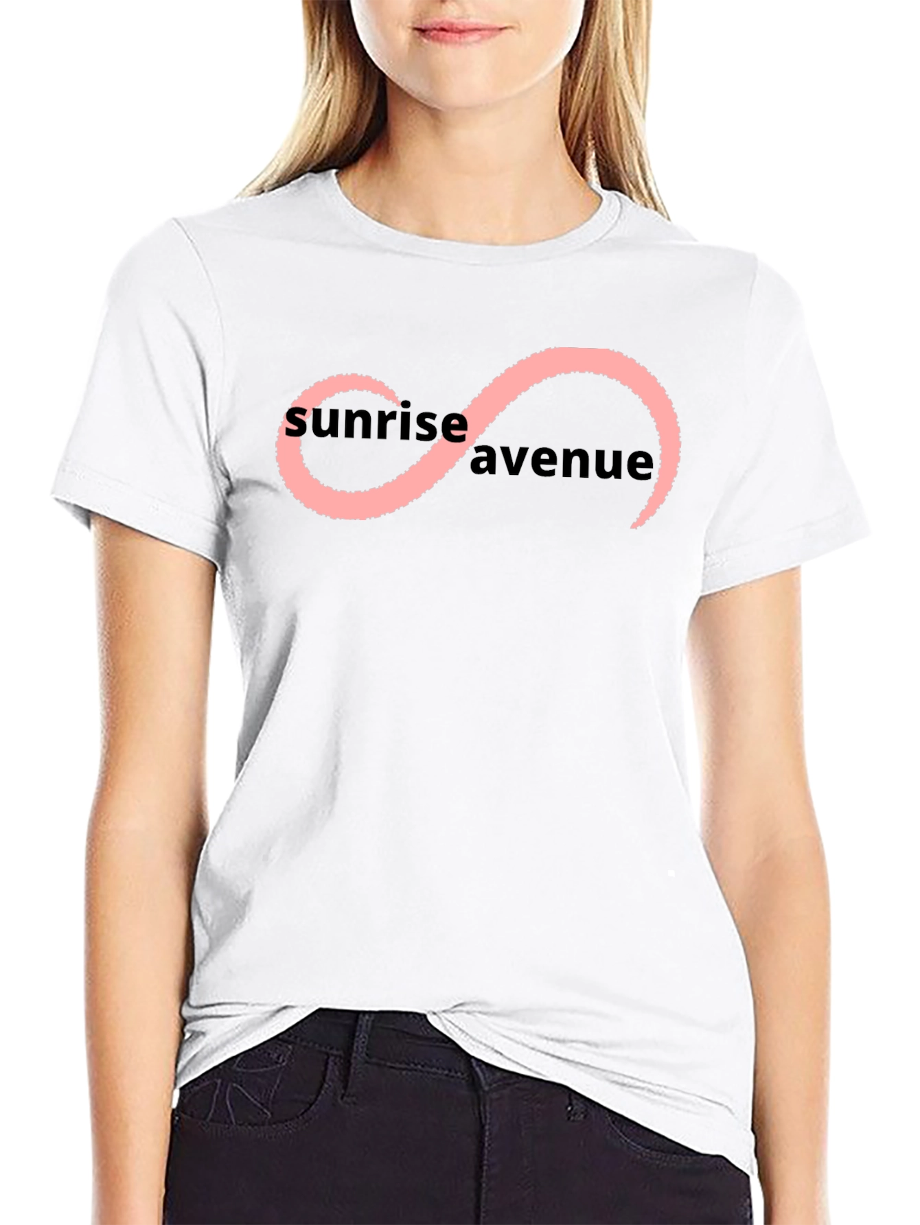 Black Sunrise Avenue Infinity T-Shirt - Soft Black Tee view 9