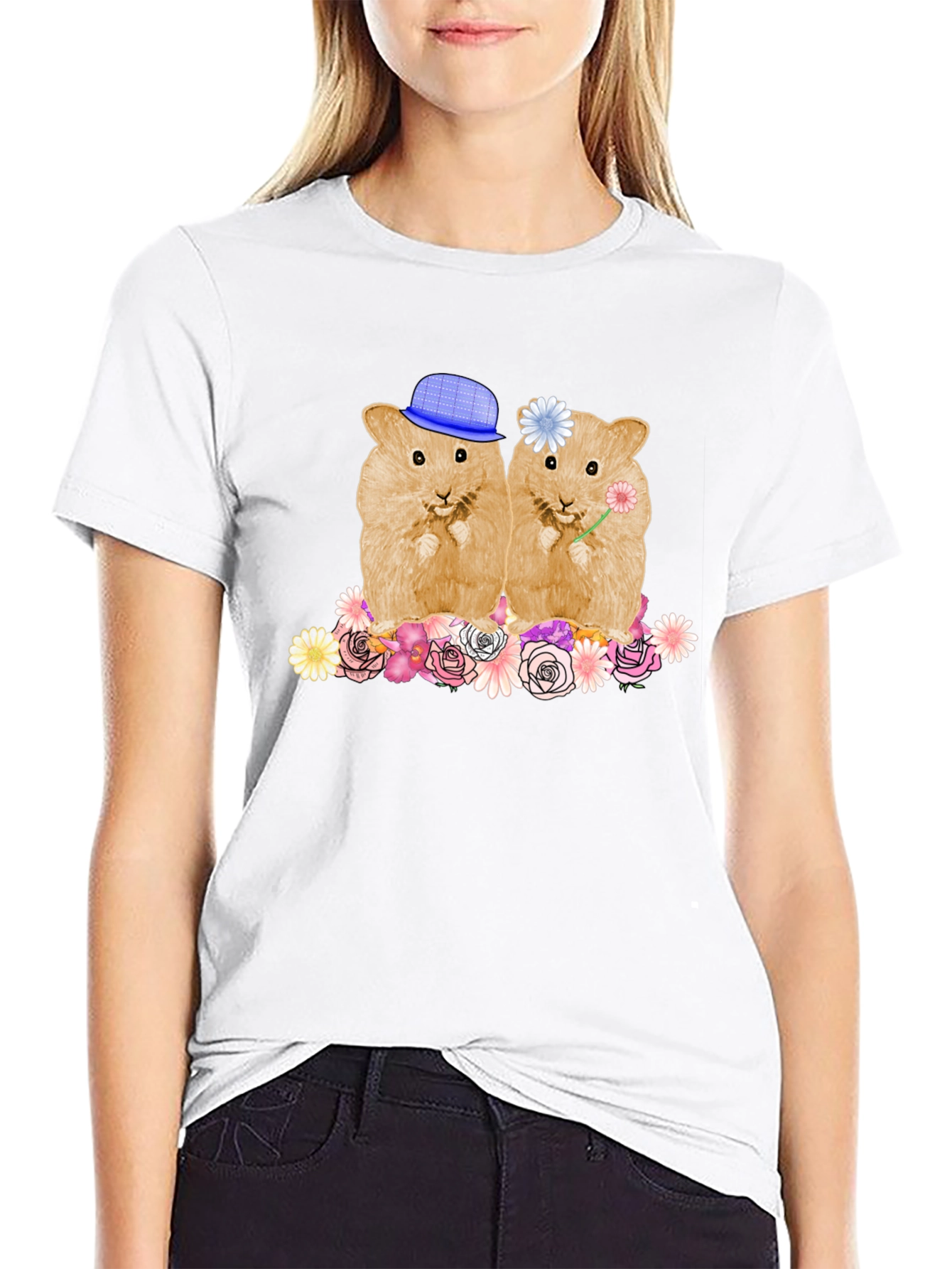 Black Hamster Couple T-Shirt Cute Animal Tee view 9
