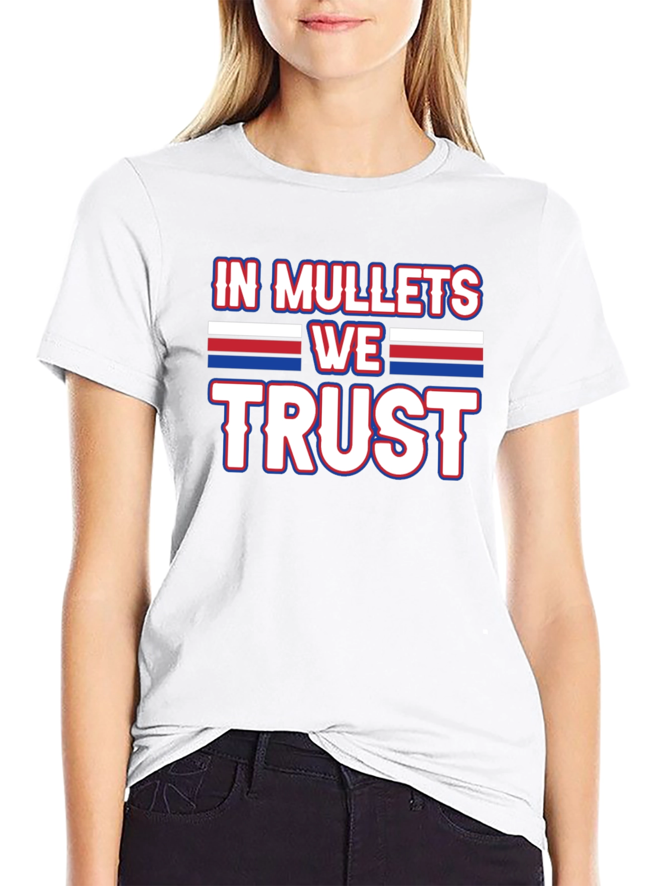 Black In Mullets We Trust Graphic Tee view 9