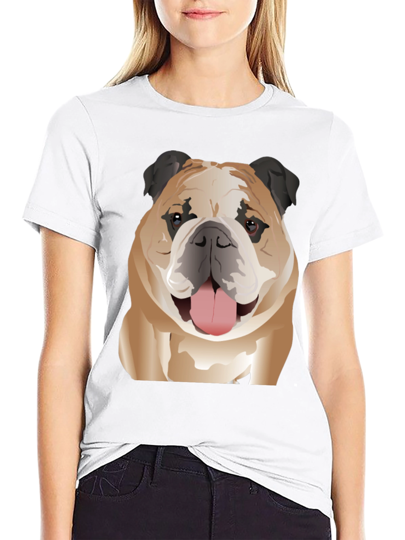 Black Bulldog Graphic T-Shirt - Trendy Pet Lover Tee view 9