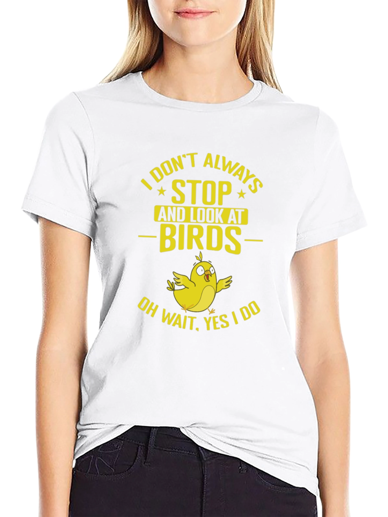 Black Bird Lover T-Shirt: I Don't Always Stop and Look! view 9