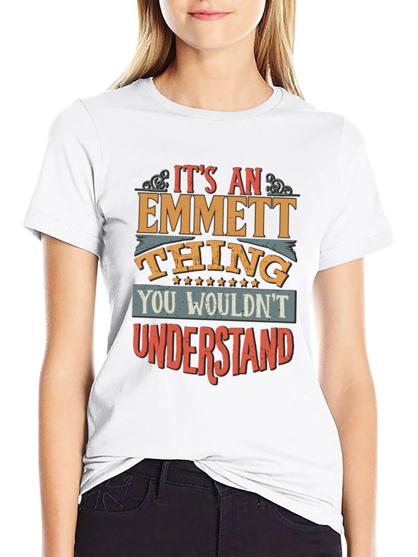 Black It's an Emmett Thing T-Shirt view 9