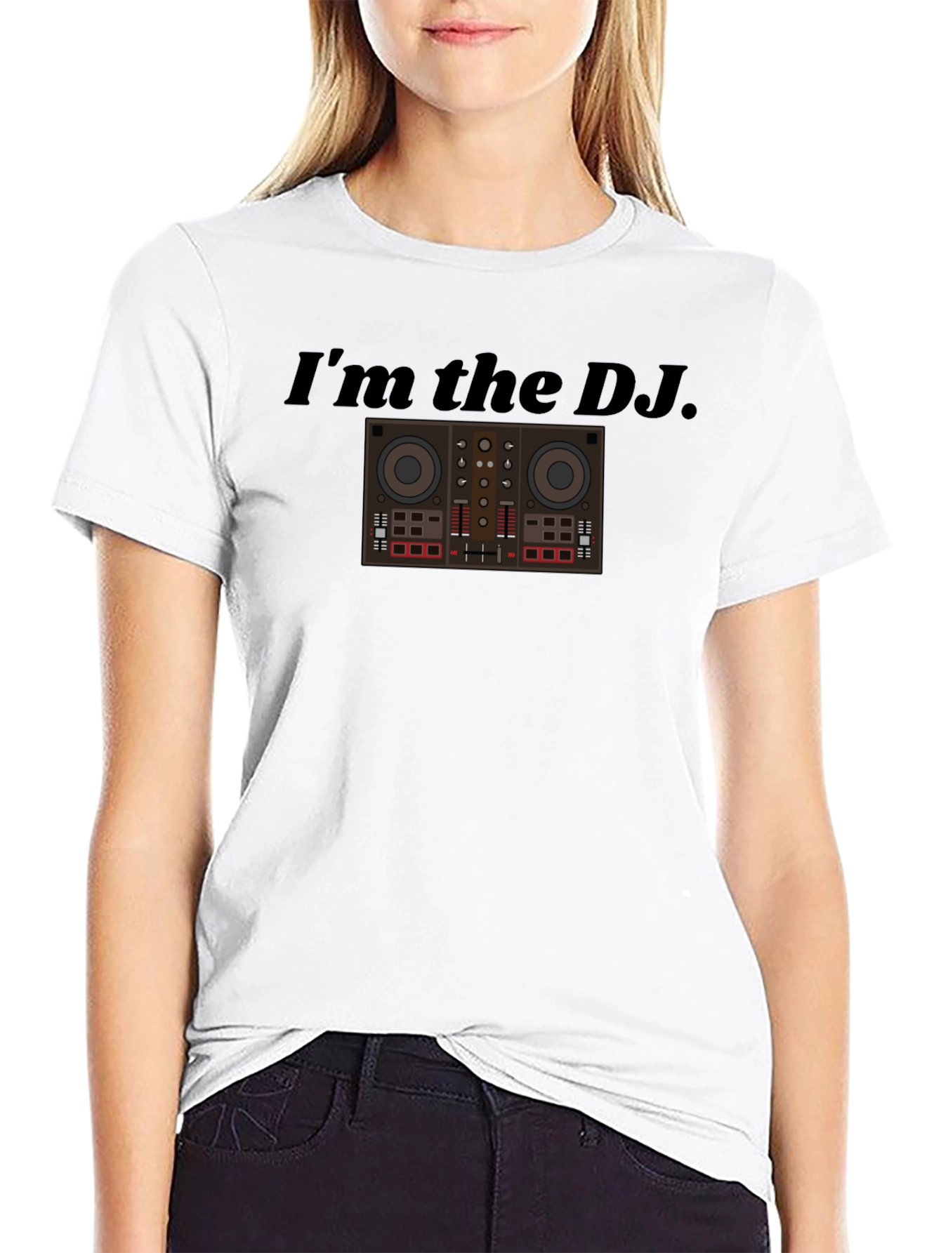 Black I'm the DJ Graphic T-Shirt view 9