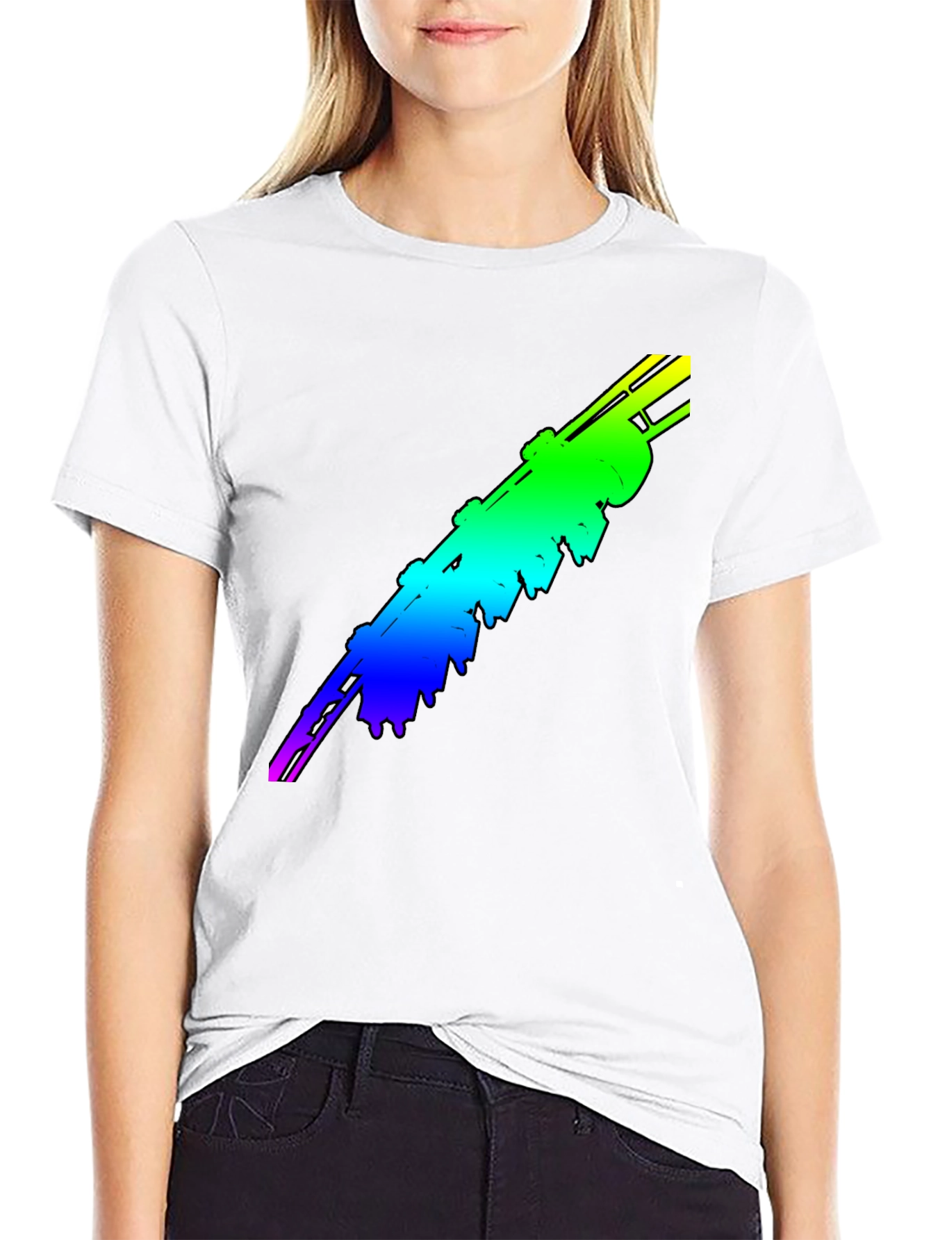 Black Rainbow Rocket T-Shirt view 9