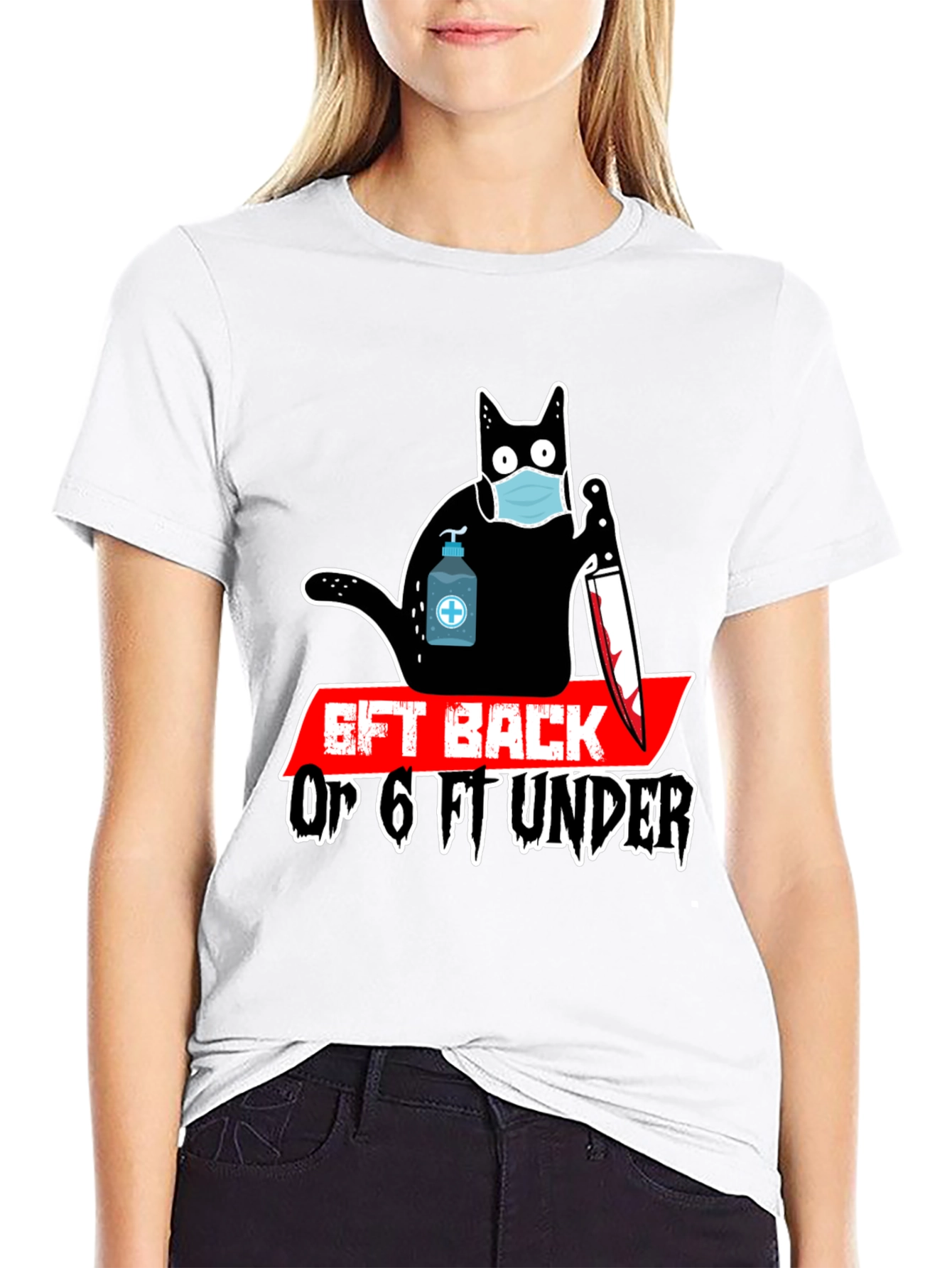 Black 6ft Back Or 6ft Under T-Shirt view 9