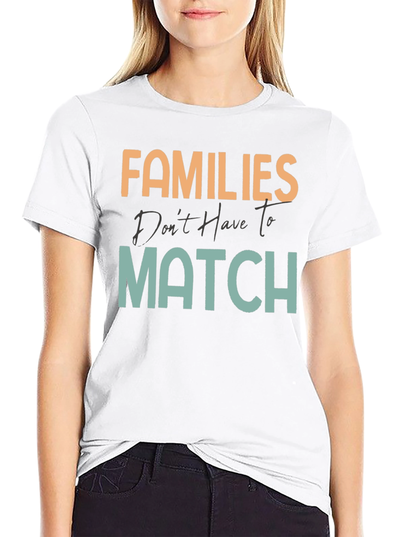 Black Families Don't Have To Match T-Shirt view 9