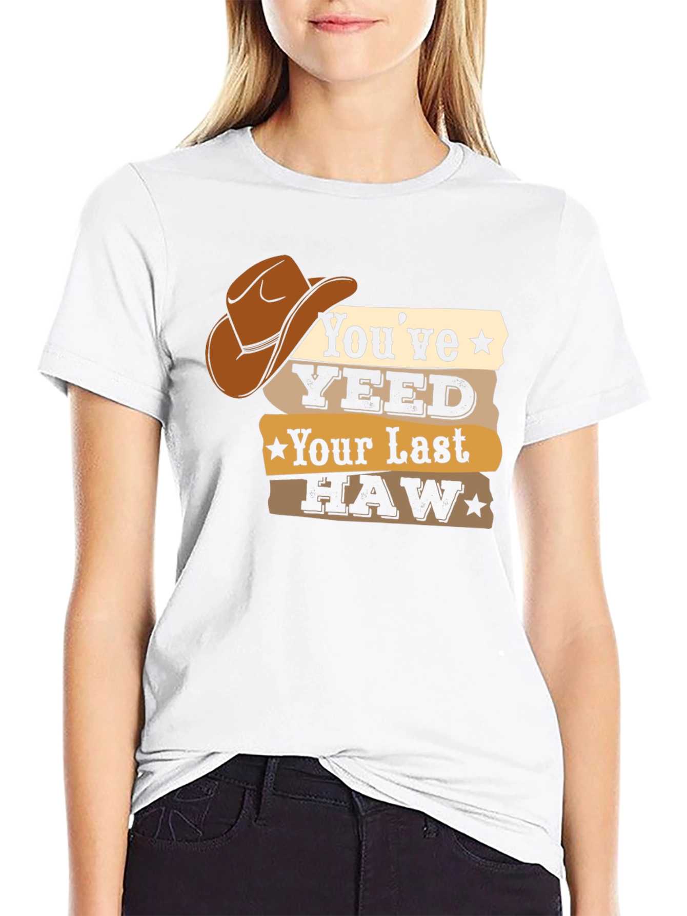 Black You've Yeeted Your Last Haw T-Shirt view 9