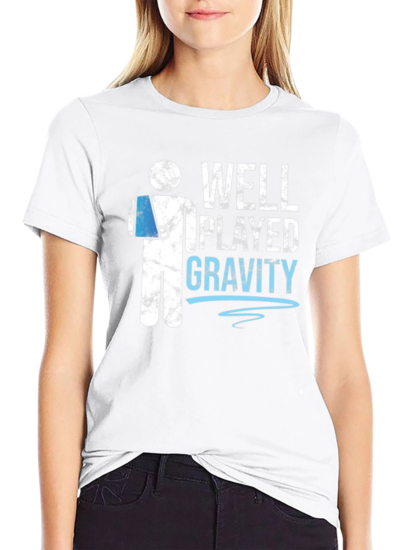 Black Well Played Gravity Graphic Tee view 9