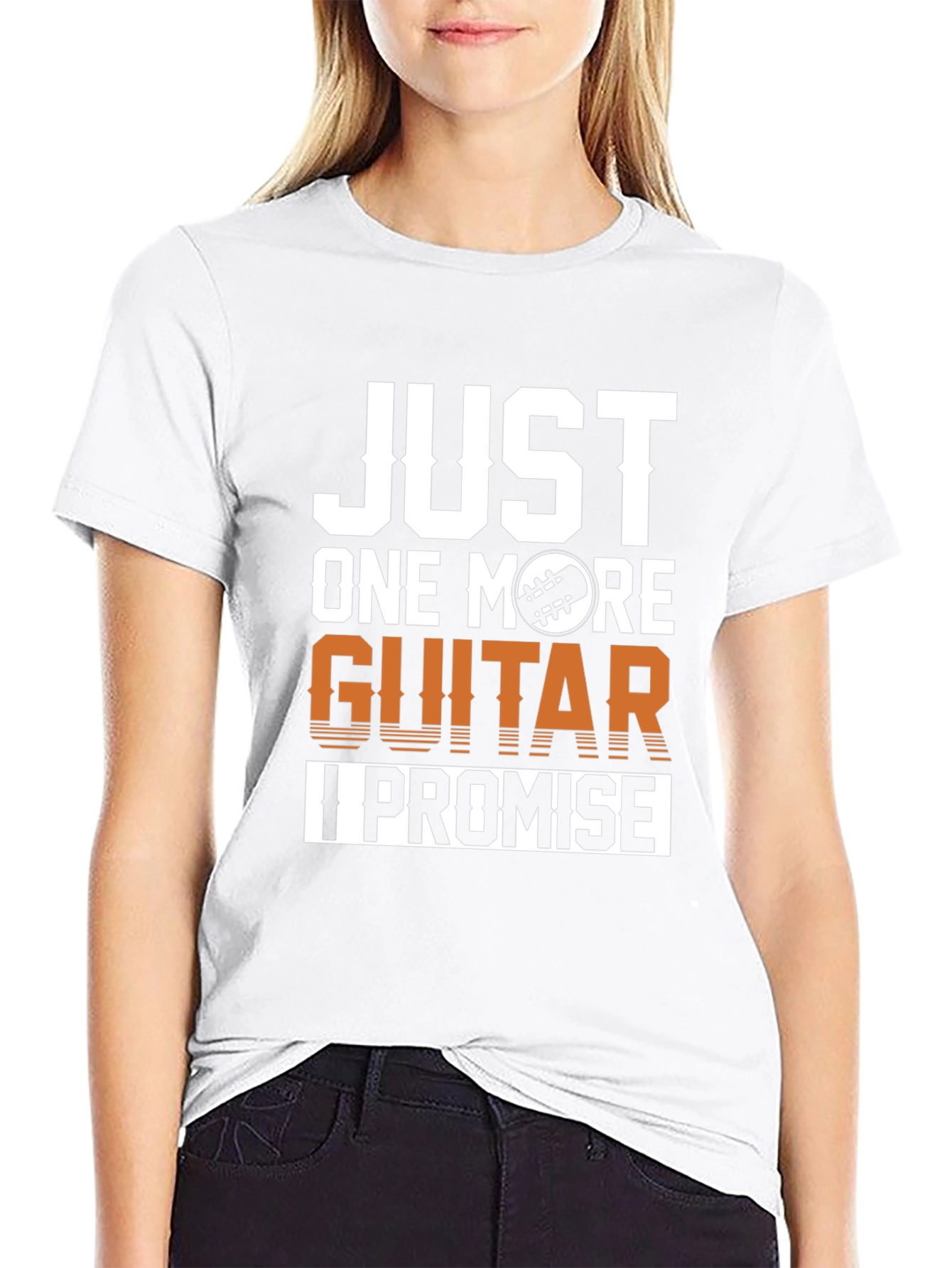 Black Just One More Guitar T-Shirt, I Promise view 9