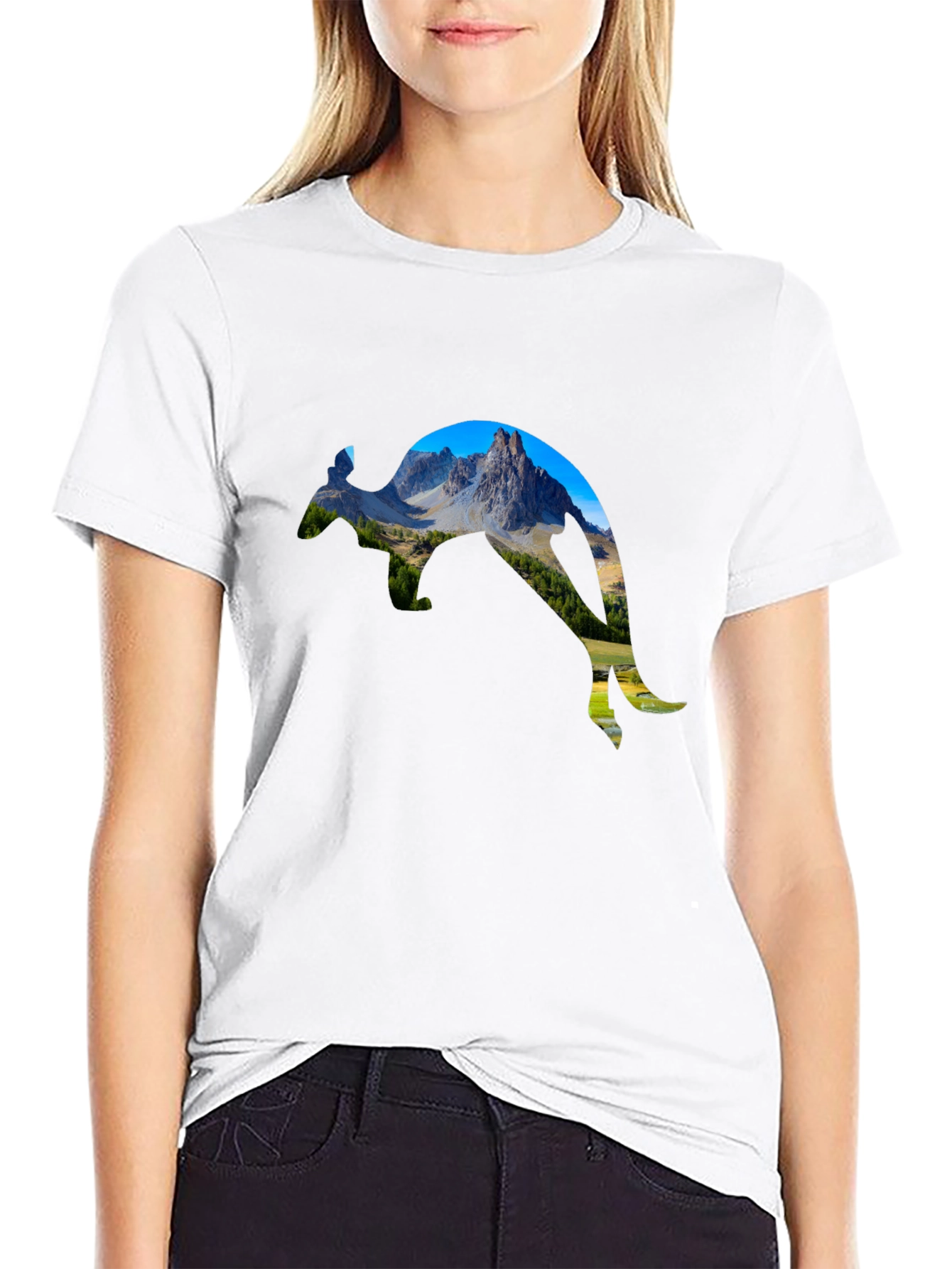 Black Mountain Kangaroo Graphic Tee view 9