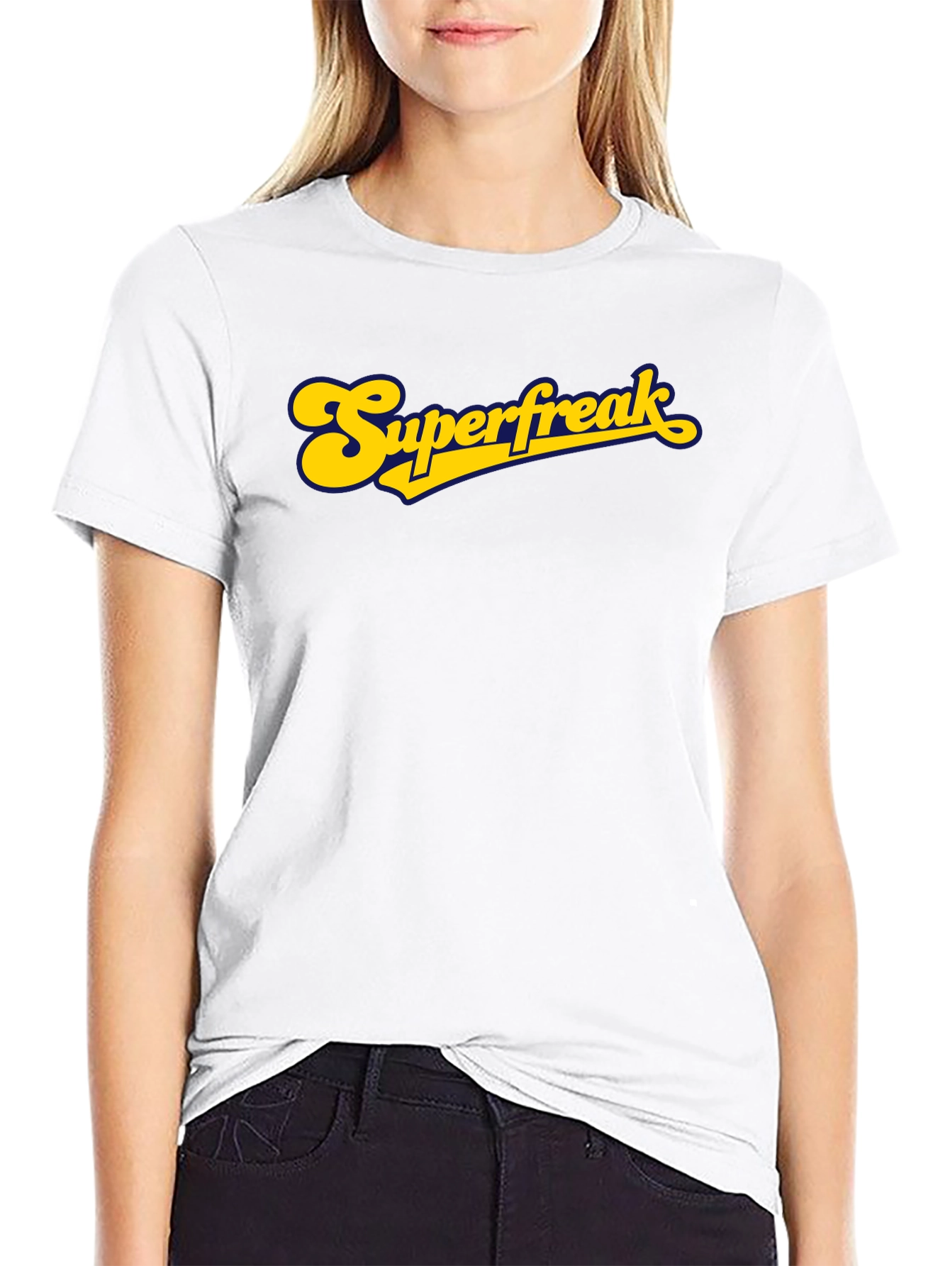 Black Superfreak Graphic T-Shirt - Retro Style view 9