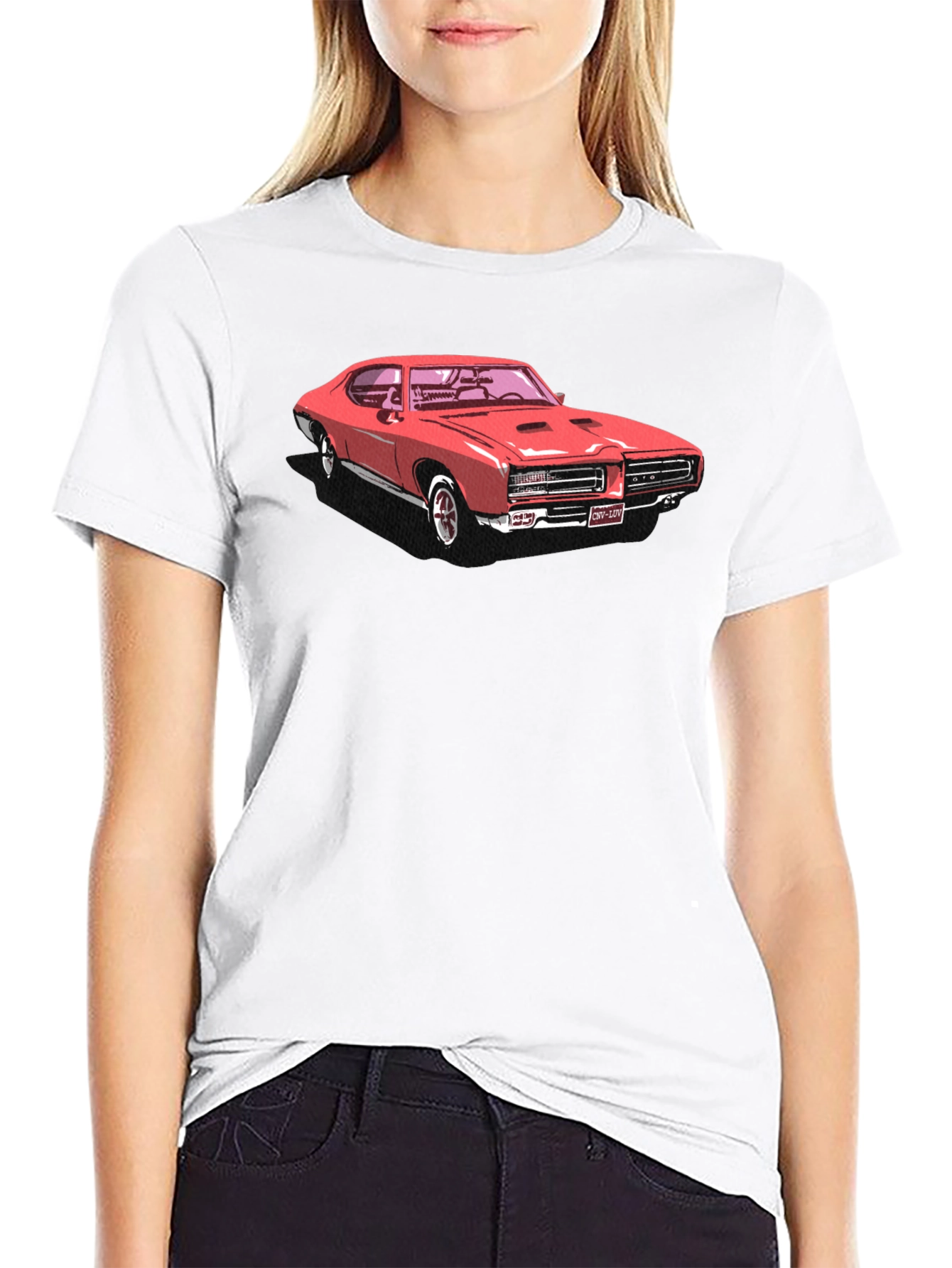 Black Classic Car Graphic Tee - Black view 9