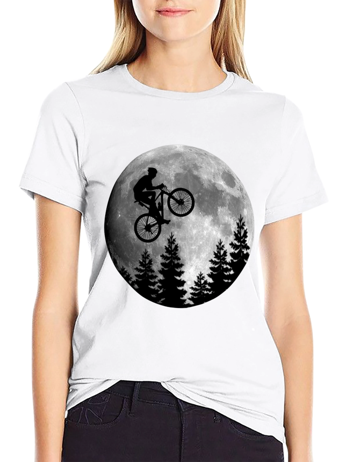Moon Rider Graphic T-Shirt - Men's Black Tee - 9