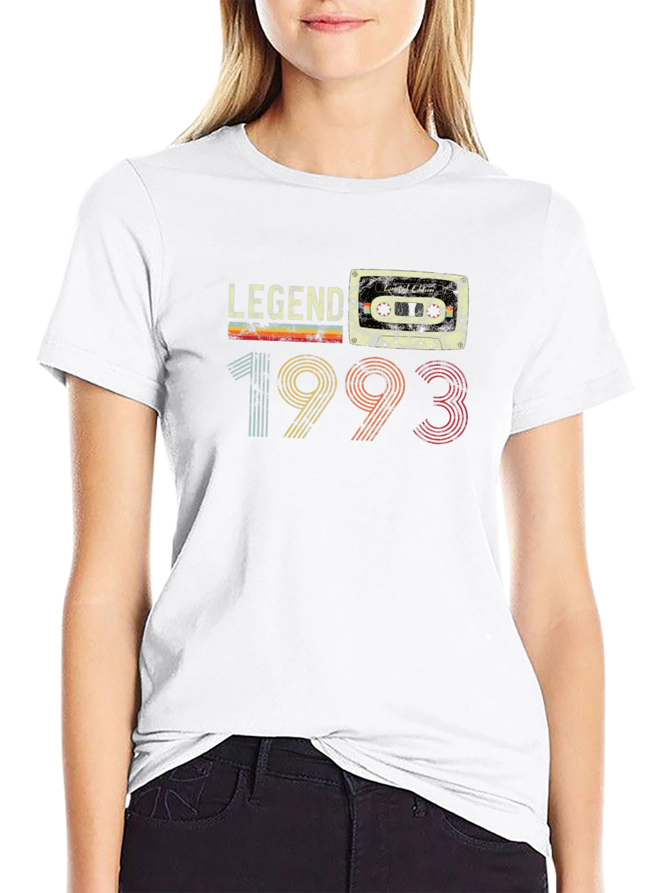 Legend 1993 Retro Cassette Tape Birthday T-Shirt - 9