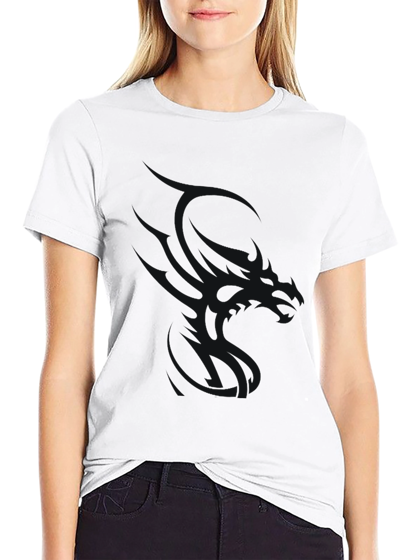 Black Men's Black Crew Neck Short Sleeve T-Shirt view 9