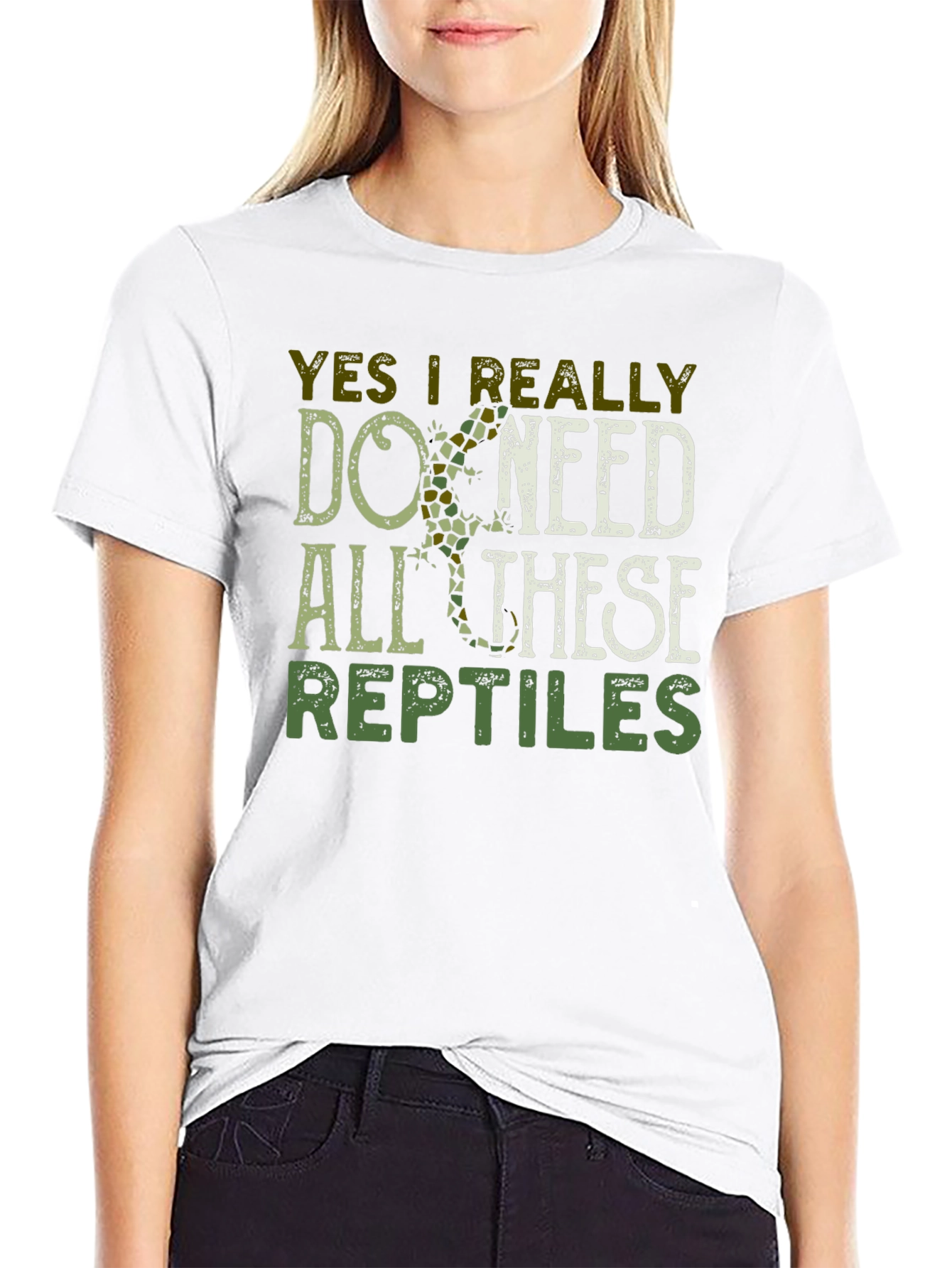 Black Yes I Really Do Need All These Reptiles T-Shirt view 9