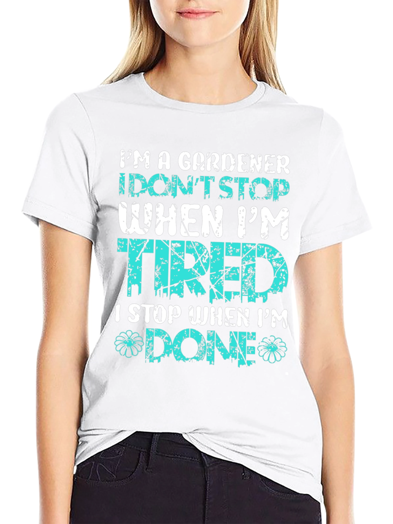 Black Gardener T-Shirt: I Stop When I'm Done view 9
