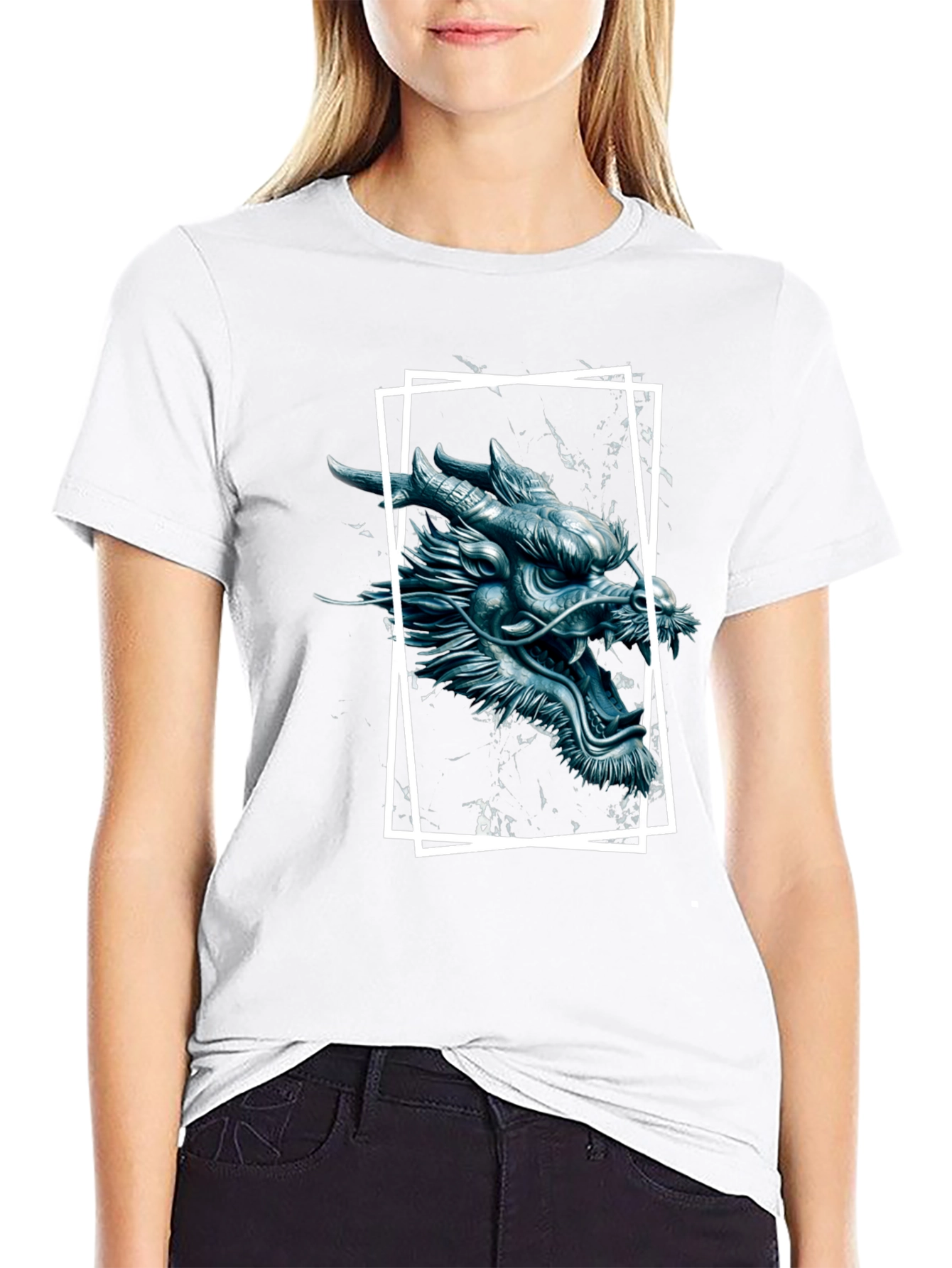 Black Dragon Graphic Tee - Black view 9