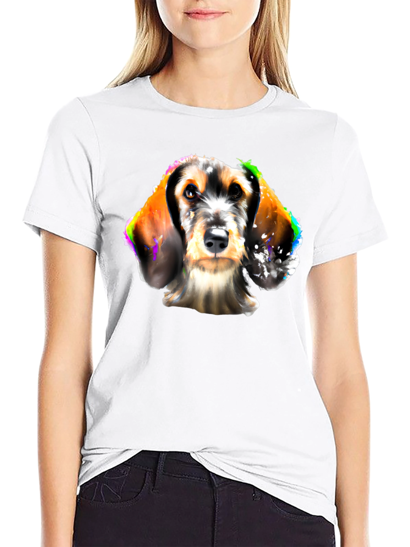 Black Dog Art Black T-Shirt view 9