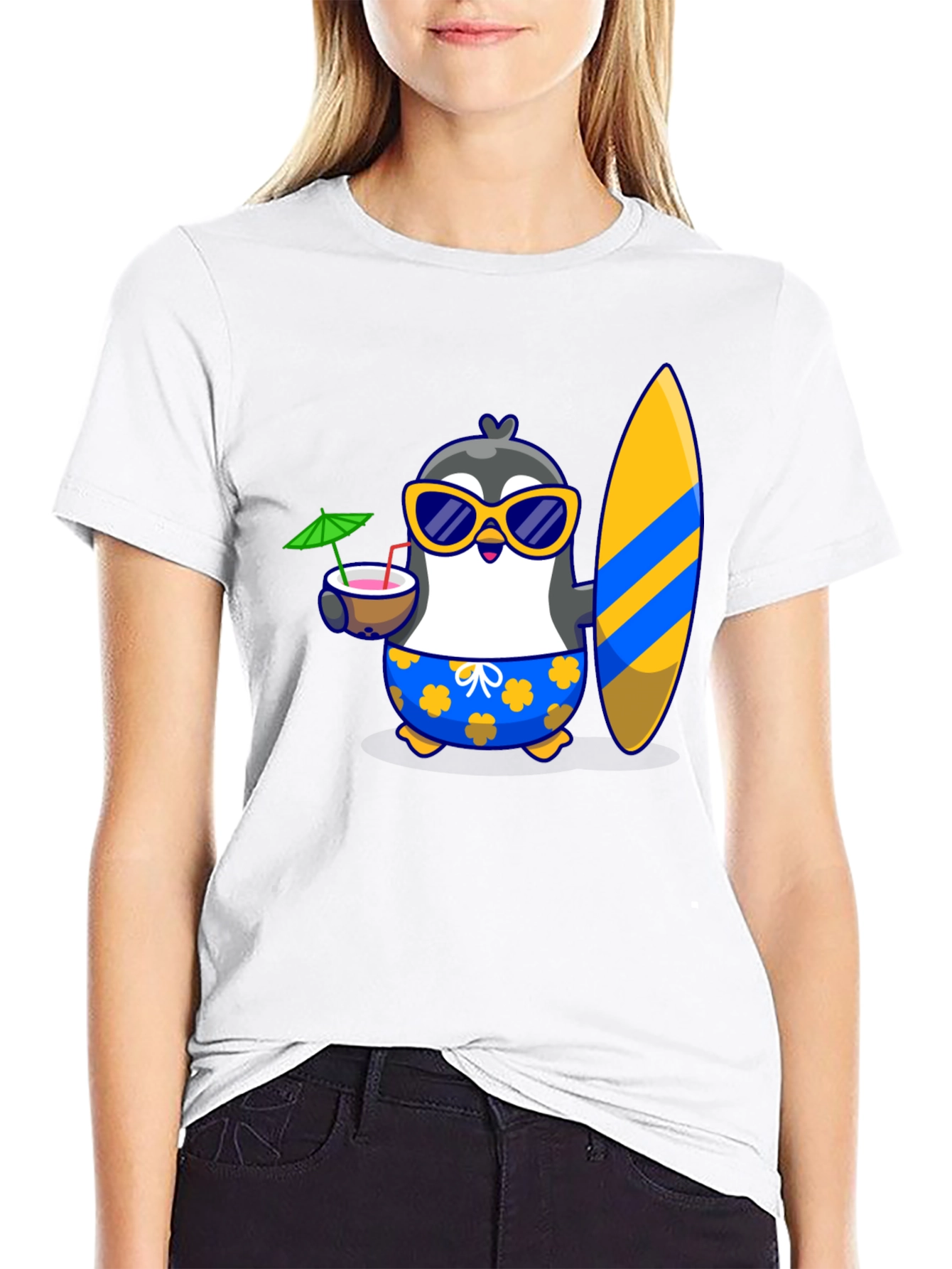 Black Penguin Summer Vibes T-Shirt view 9
