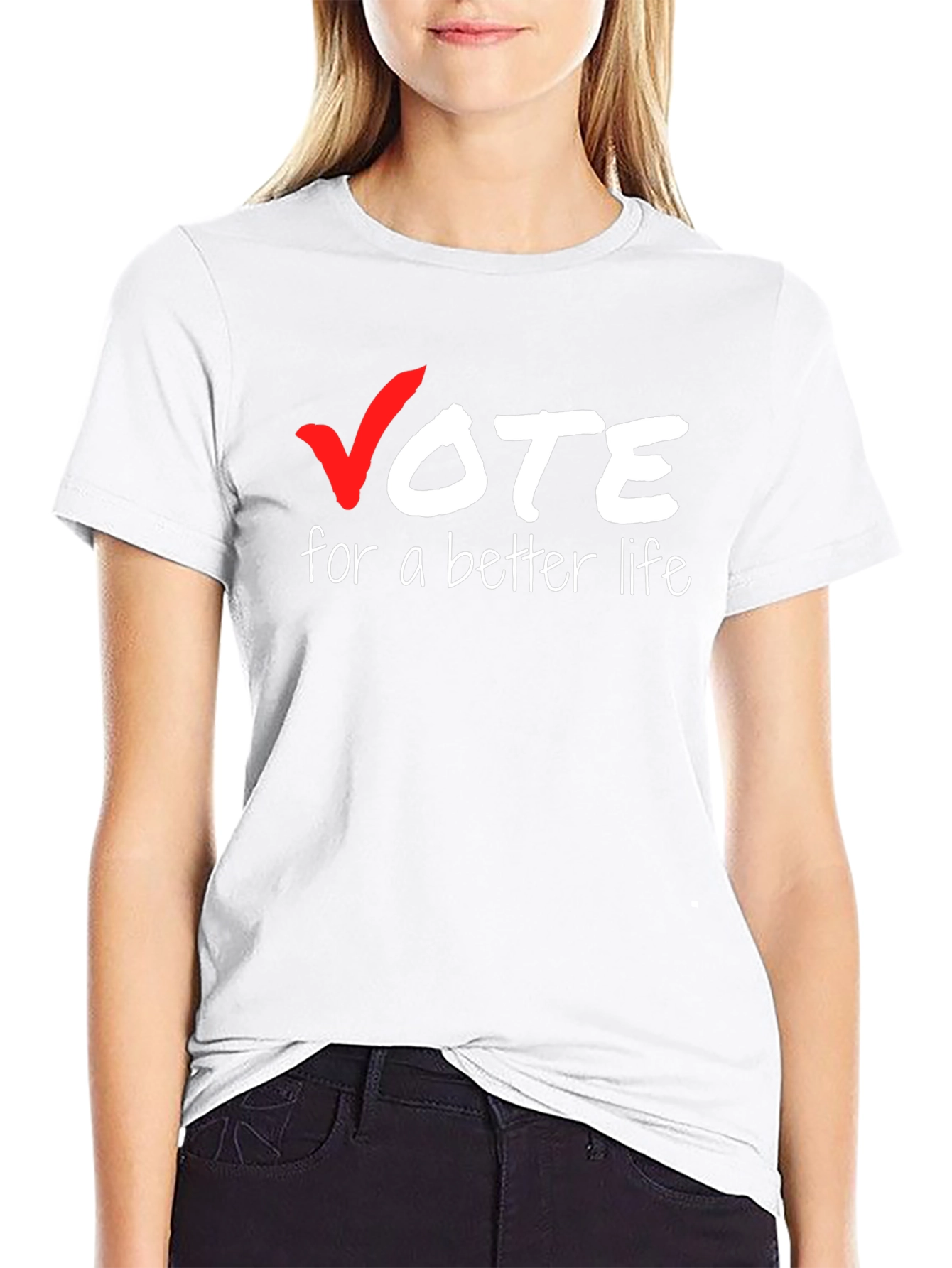 Black Vote for a Better Life Graphic Tee - Black Cotton view 9