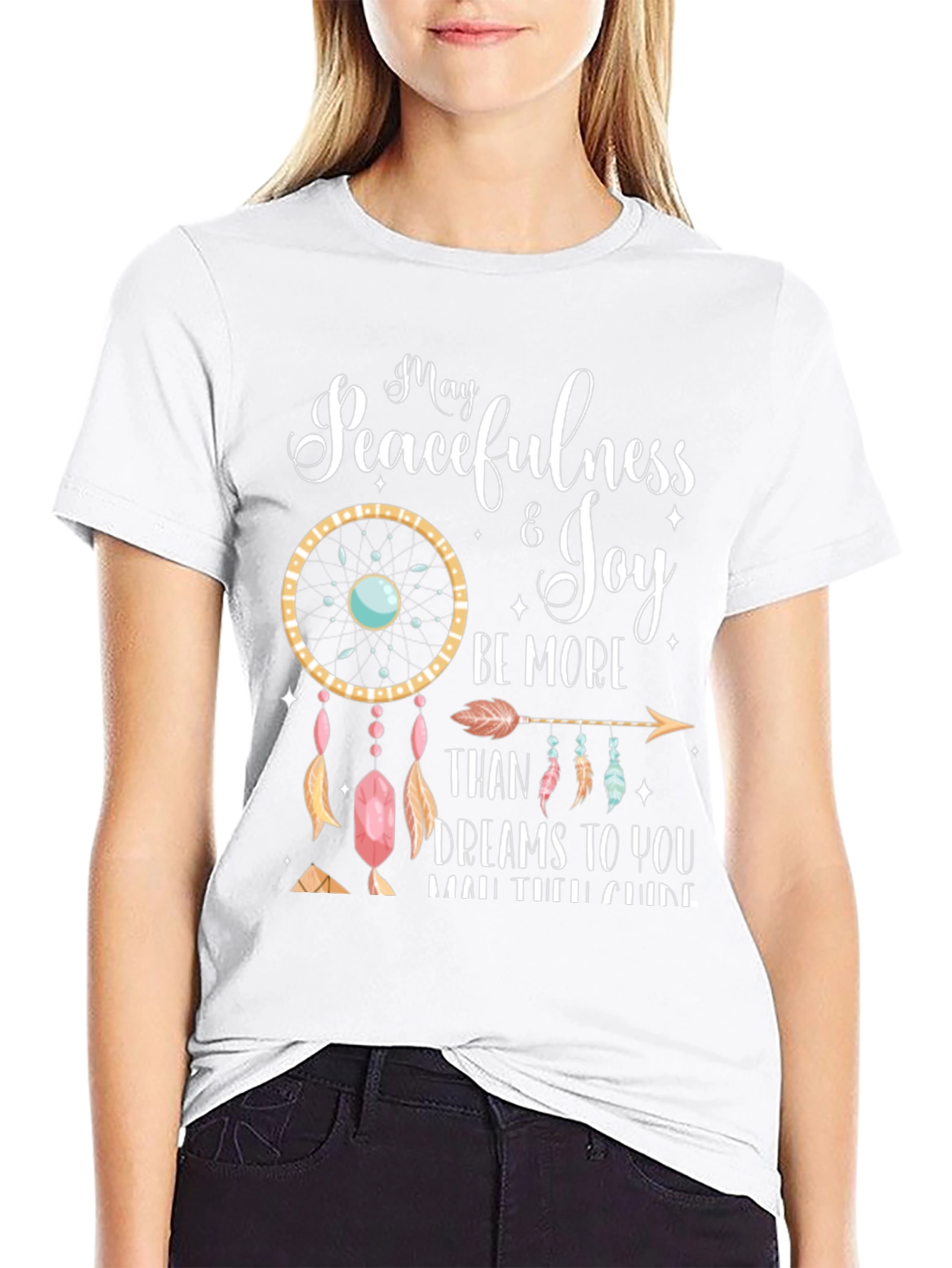 Black Peacefulness & Joy Graphic Tee view 9