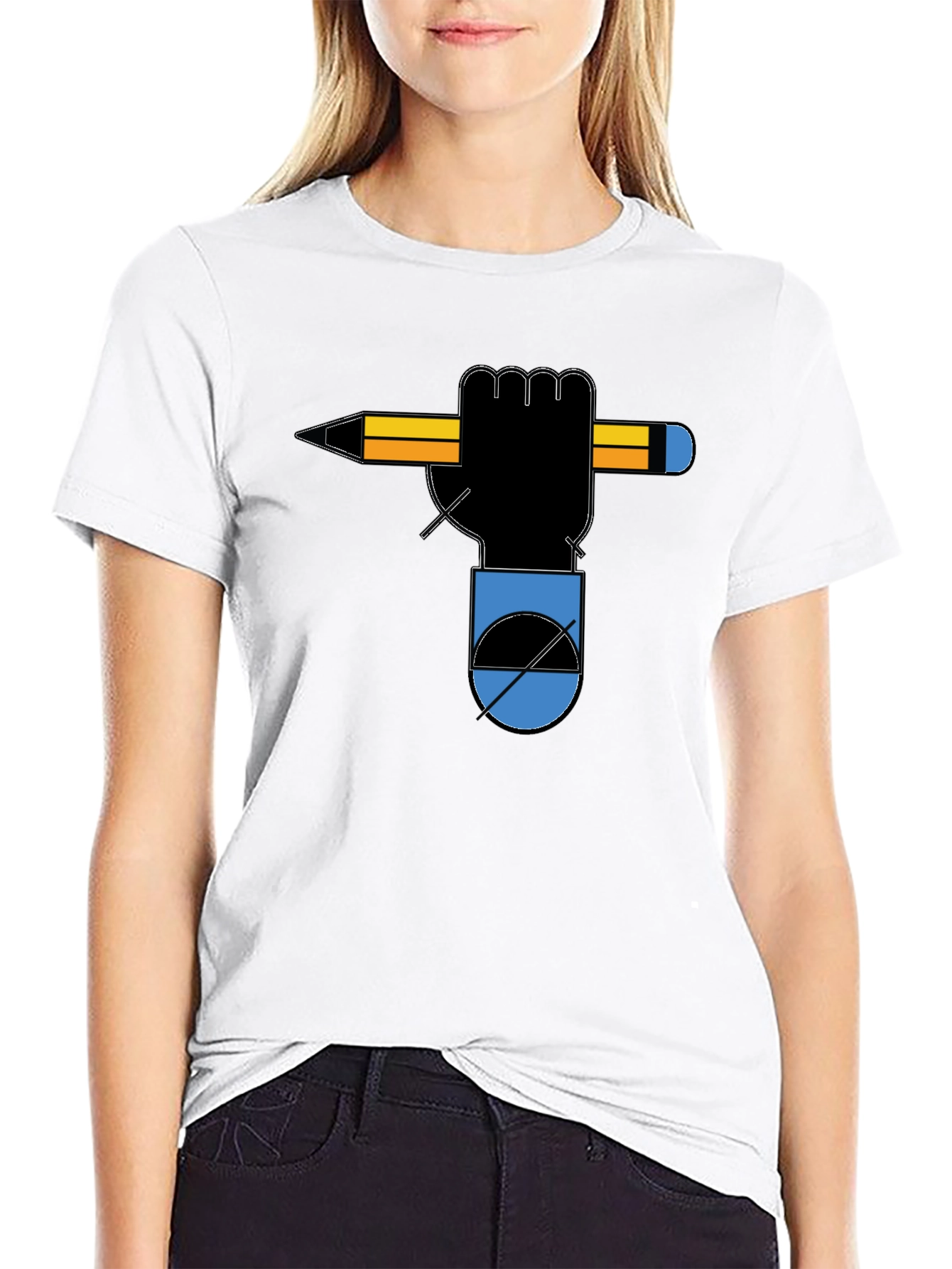 Artist's Fist Tee - Creative Graphic T-Shirt - 9