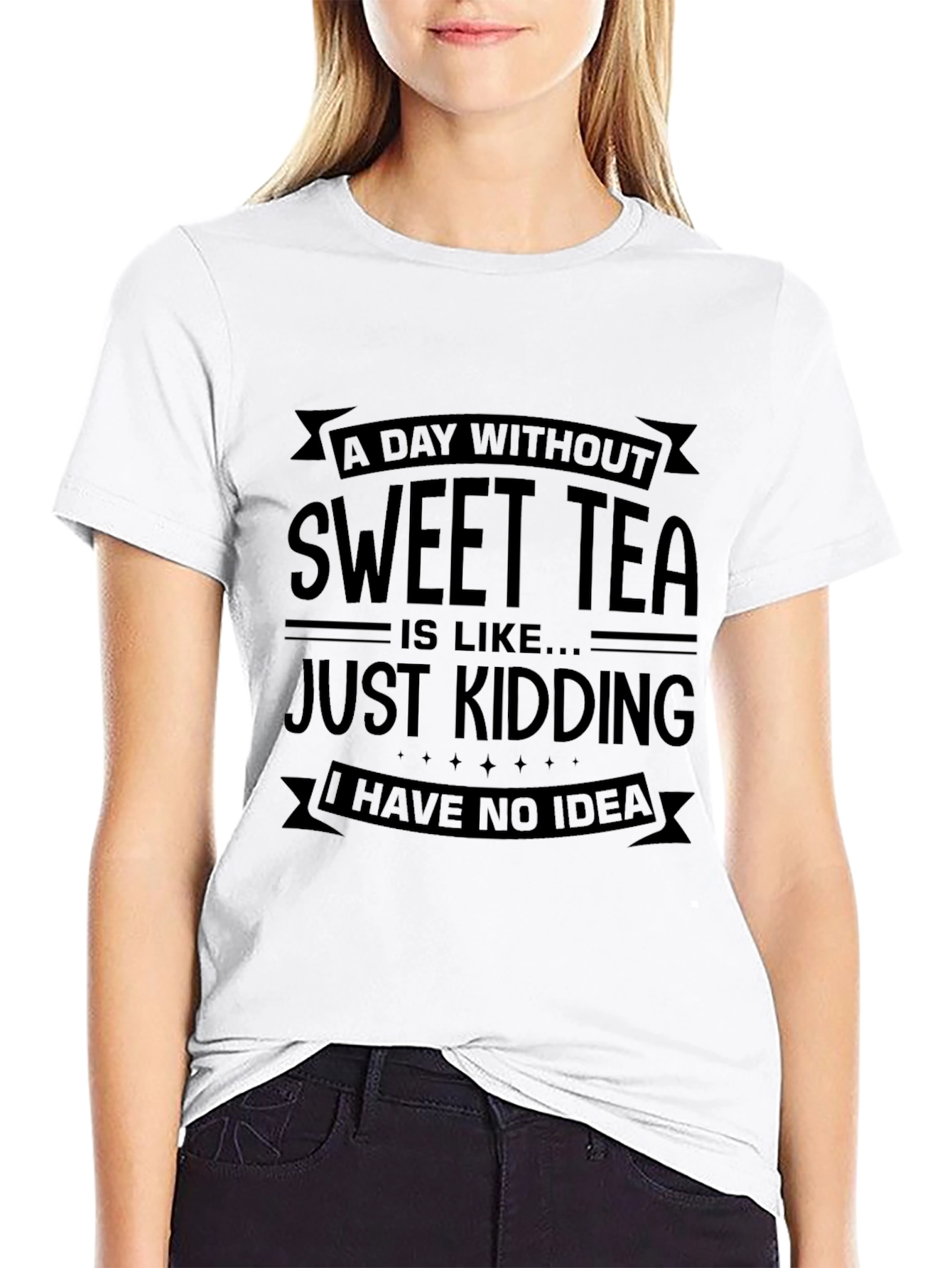Black Sweet Tea Graphic Tee - Funny Unisex T-Shirt view 9