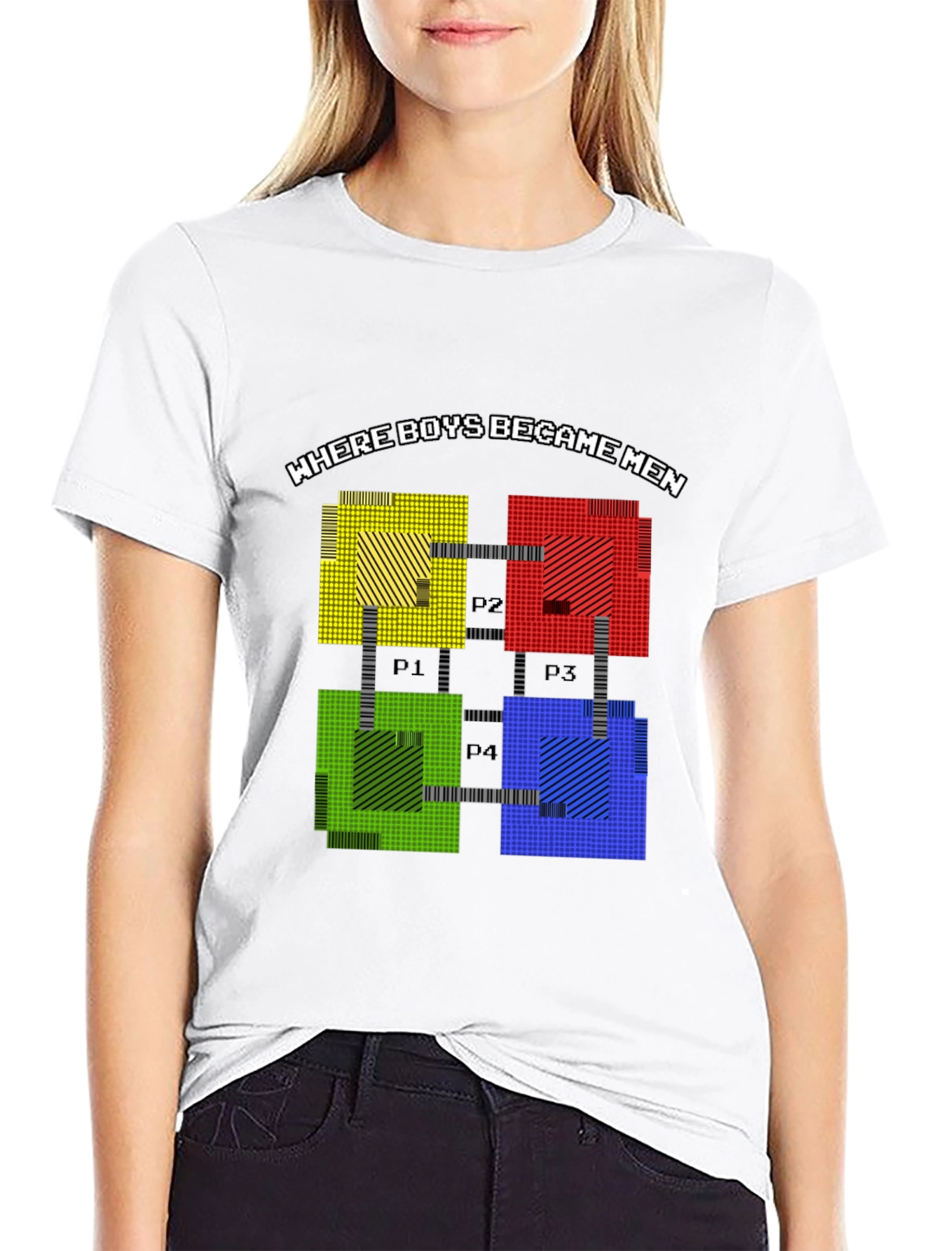 Black Retro Gaming Tee: Where Boys Became Men view 9