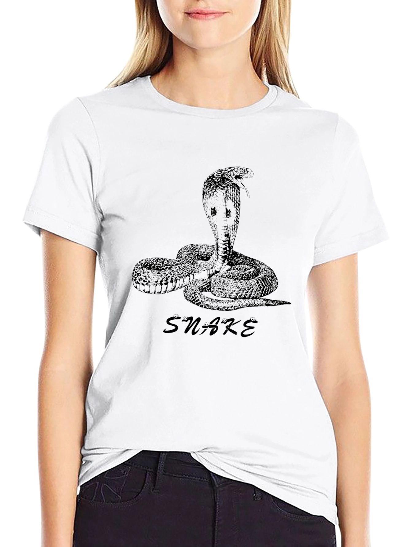 Men's Black Snake Graphic Tee - 9