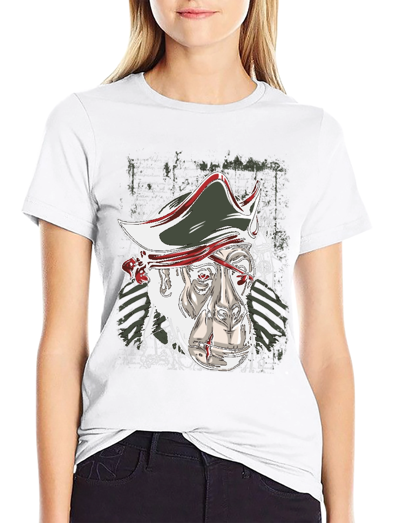 Black Pirate Monkey Graphic Tee view 9