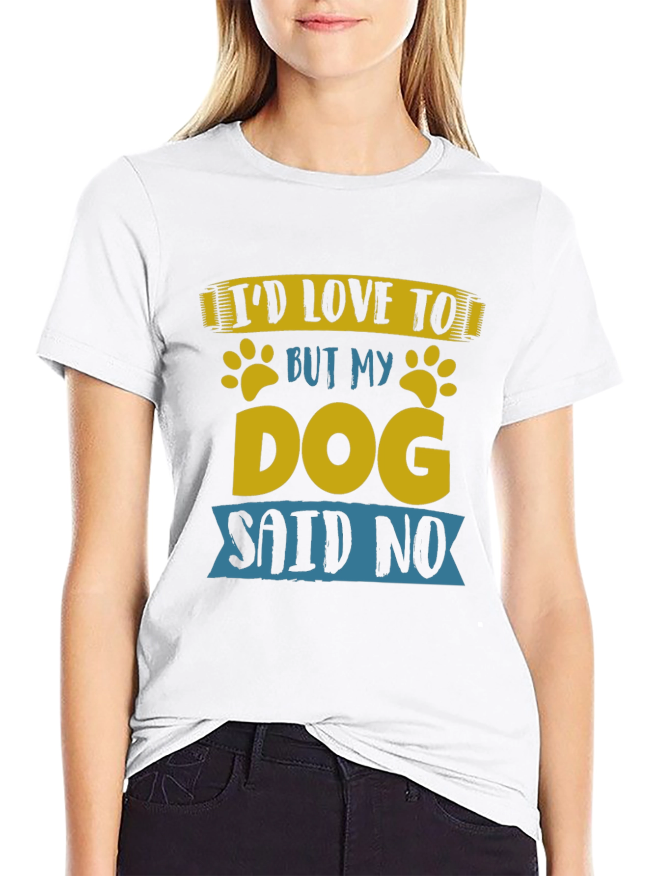Black Funny Dog Lover T-Shirt - My Dog Said No view 9
