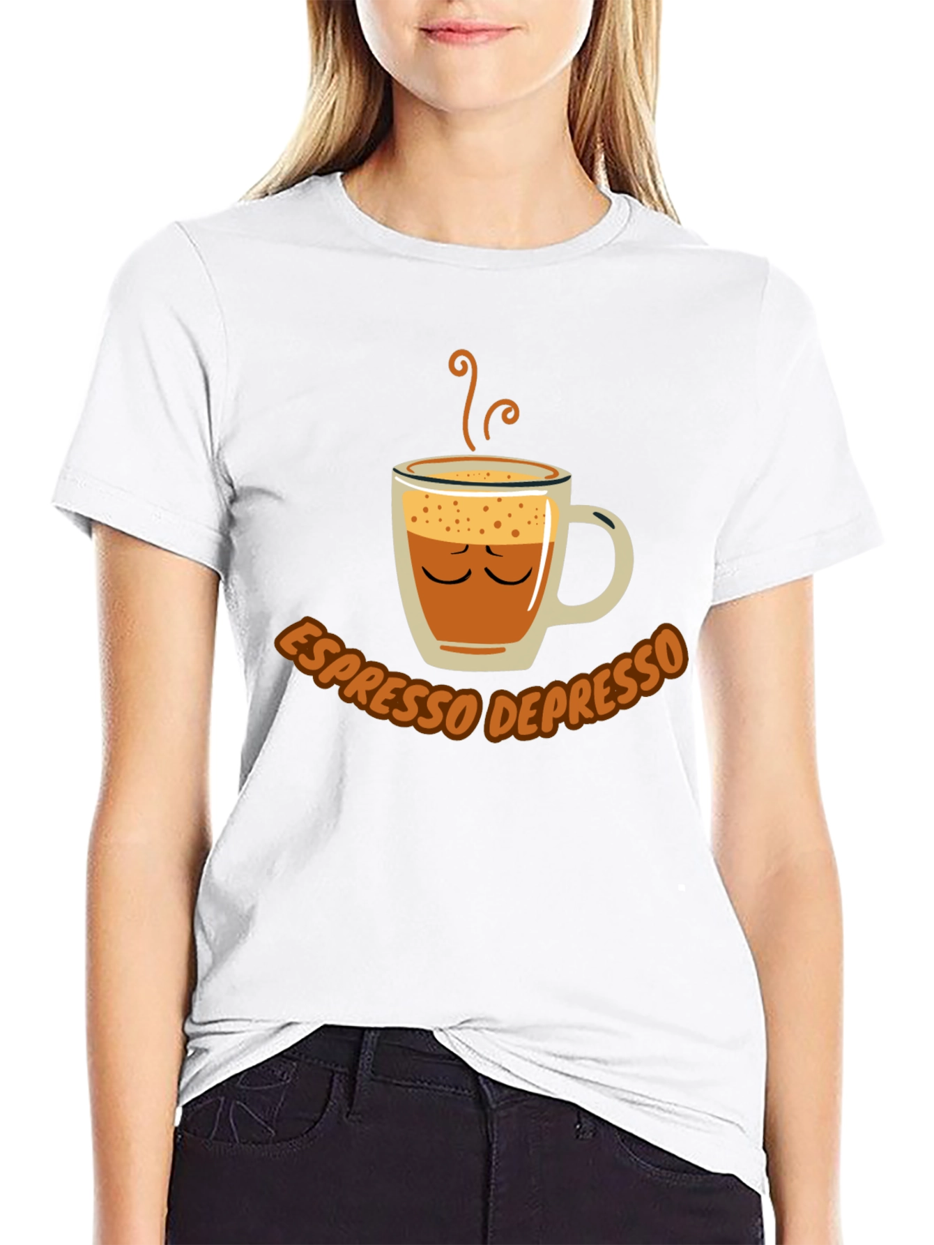 Black Espresso Depresso Funny Coffee T-Shirt view 9