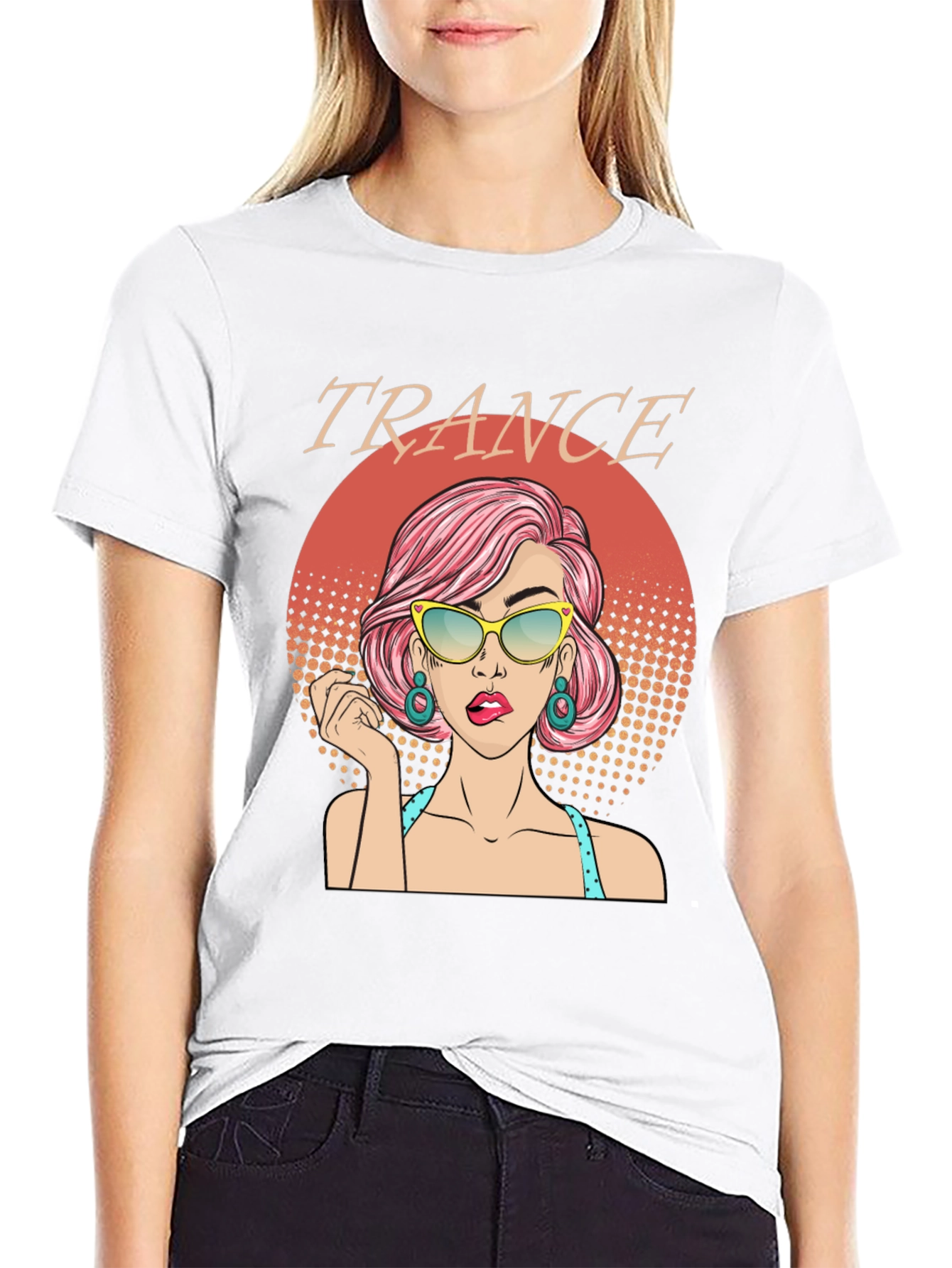 Trance Music T-Shirt - Retro Pop Art Graphic Tee - 9