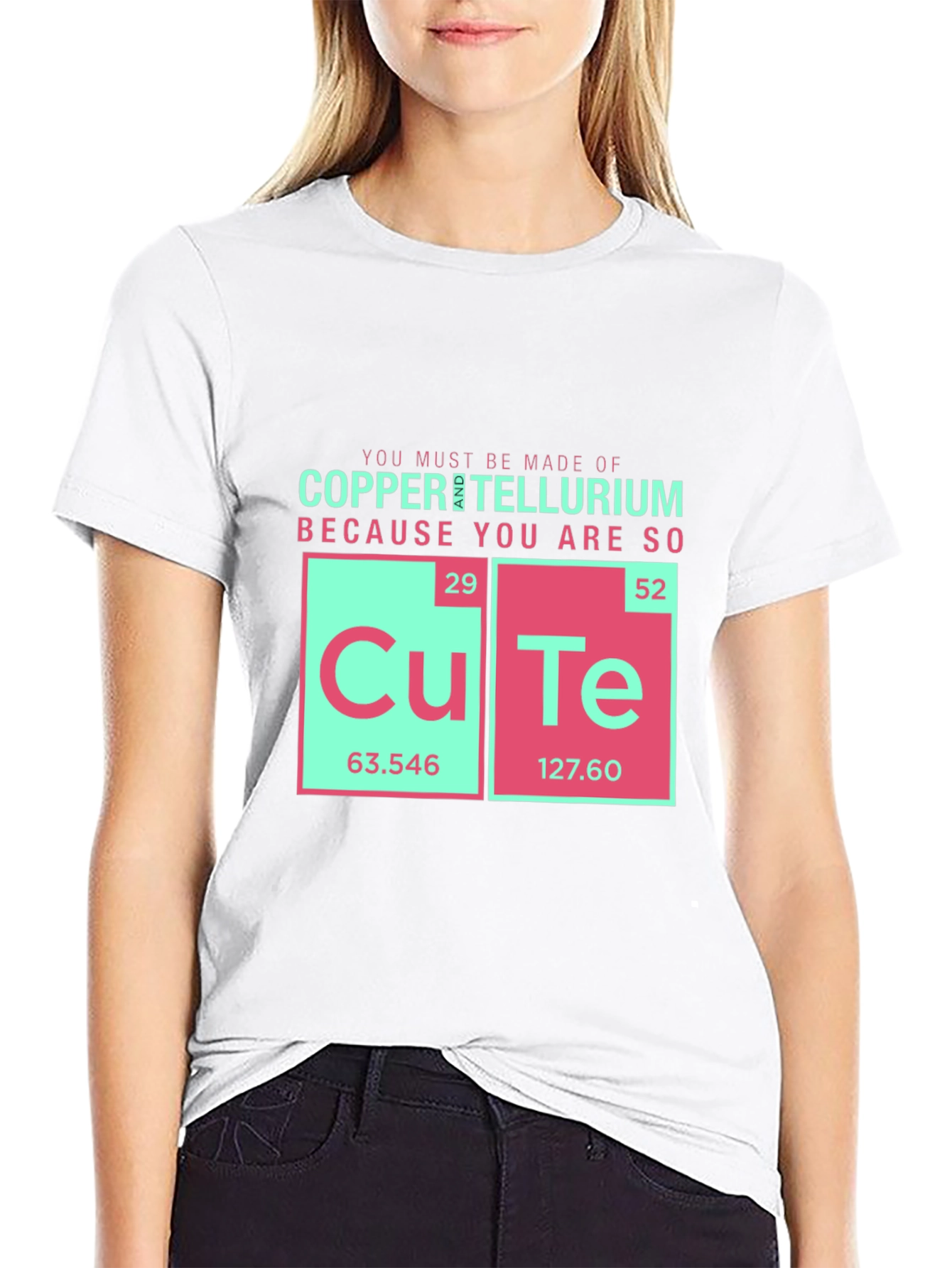 Black CuTe Chemistry T-Shirt - Funny Science Tee view 9