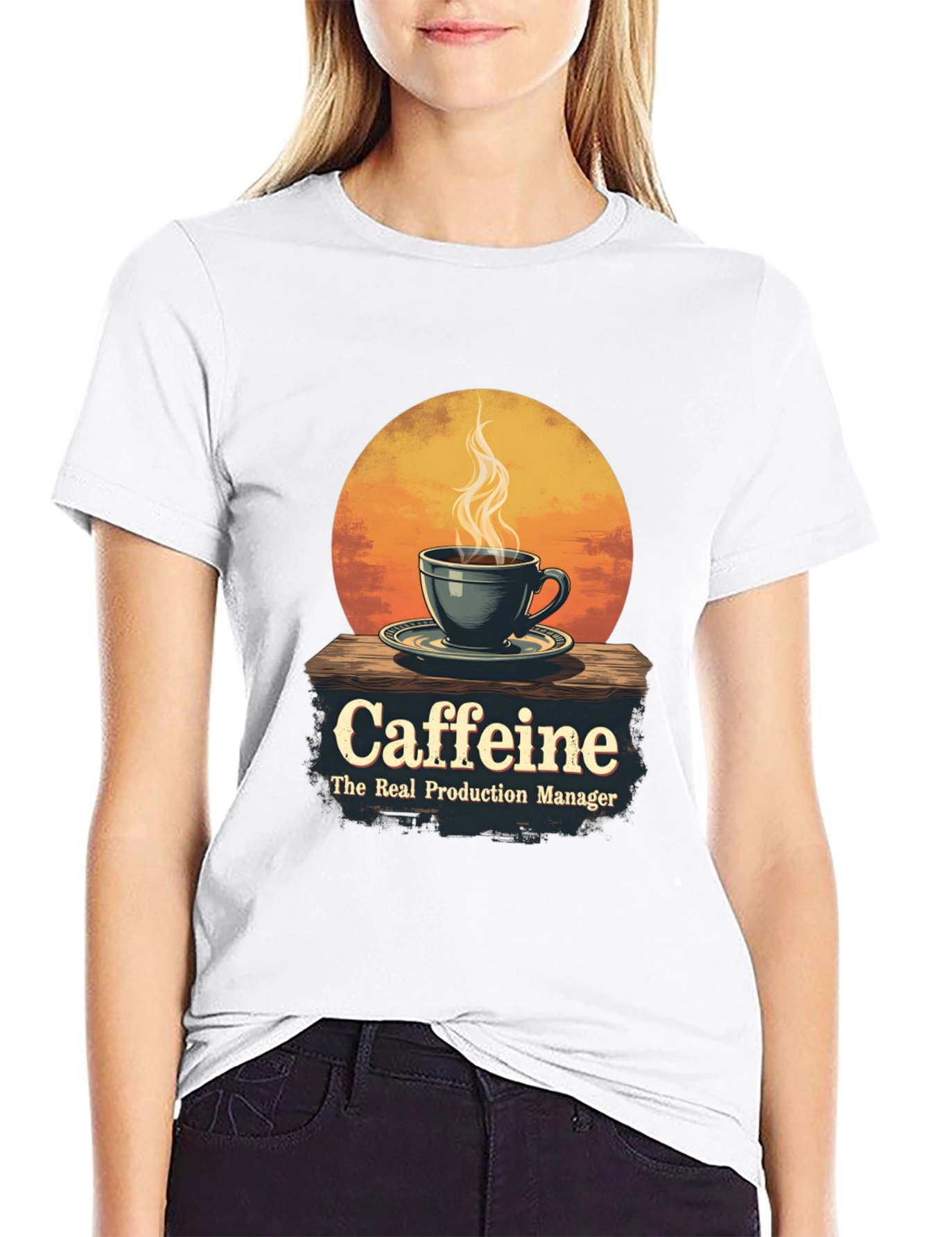 Black Caffeine: The Real Production Manager T-Shirt view 9