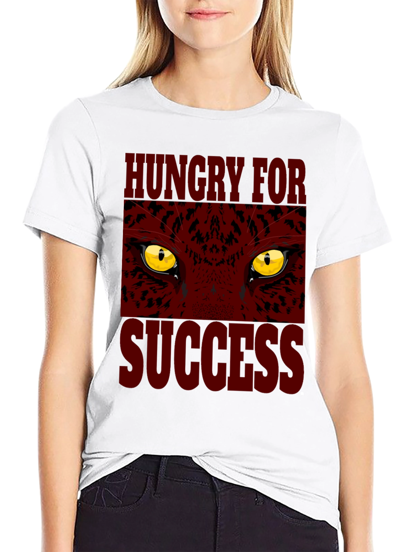 Black Hungry for Success Graphic Tee view 9