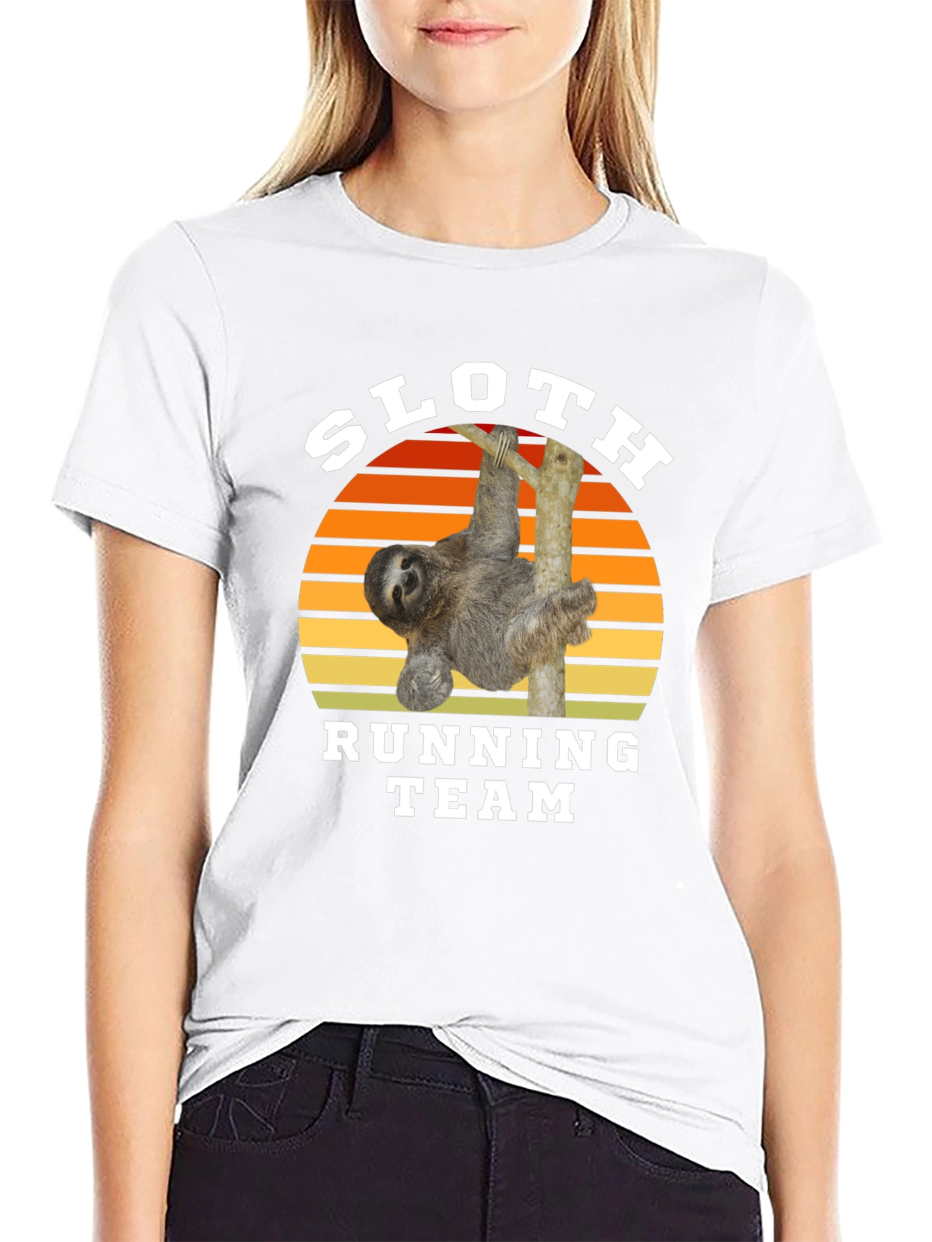 Black Sloth Running Team T-Shirt view 9