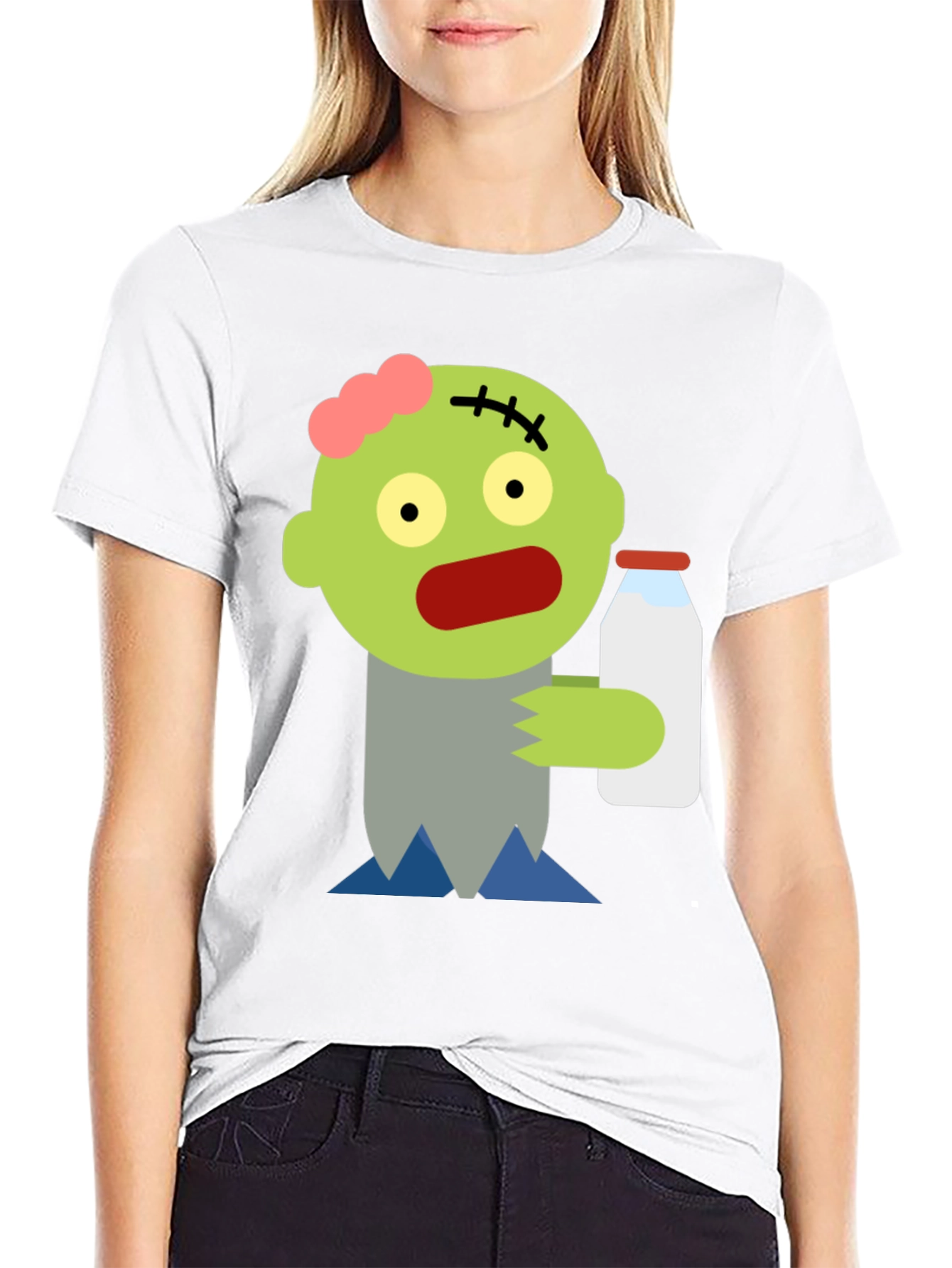 Black Zombie Milk T-Shirt - Spooky Fun! view 9