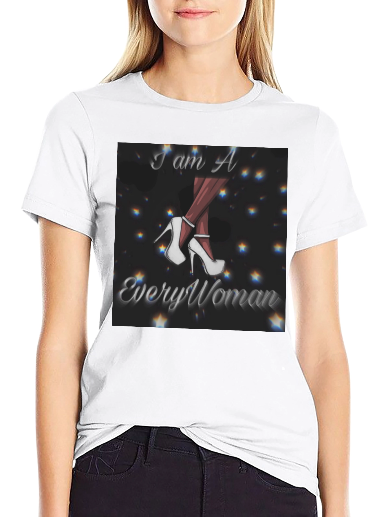 Black I am A Every Woman Graphic Tee view 9