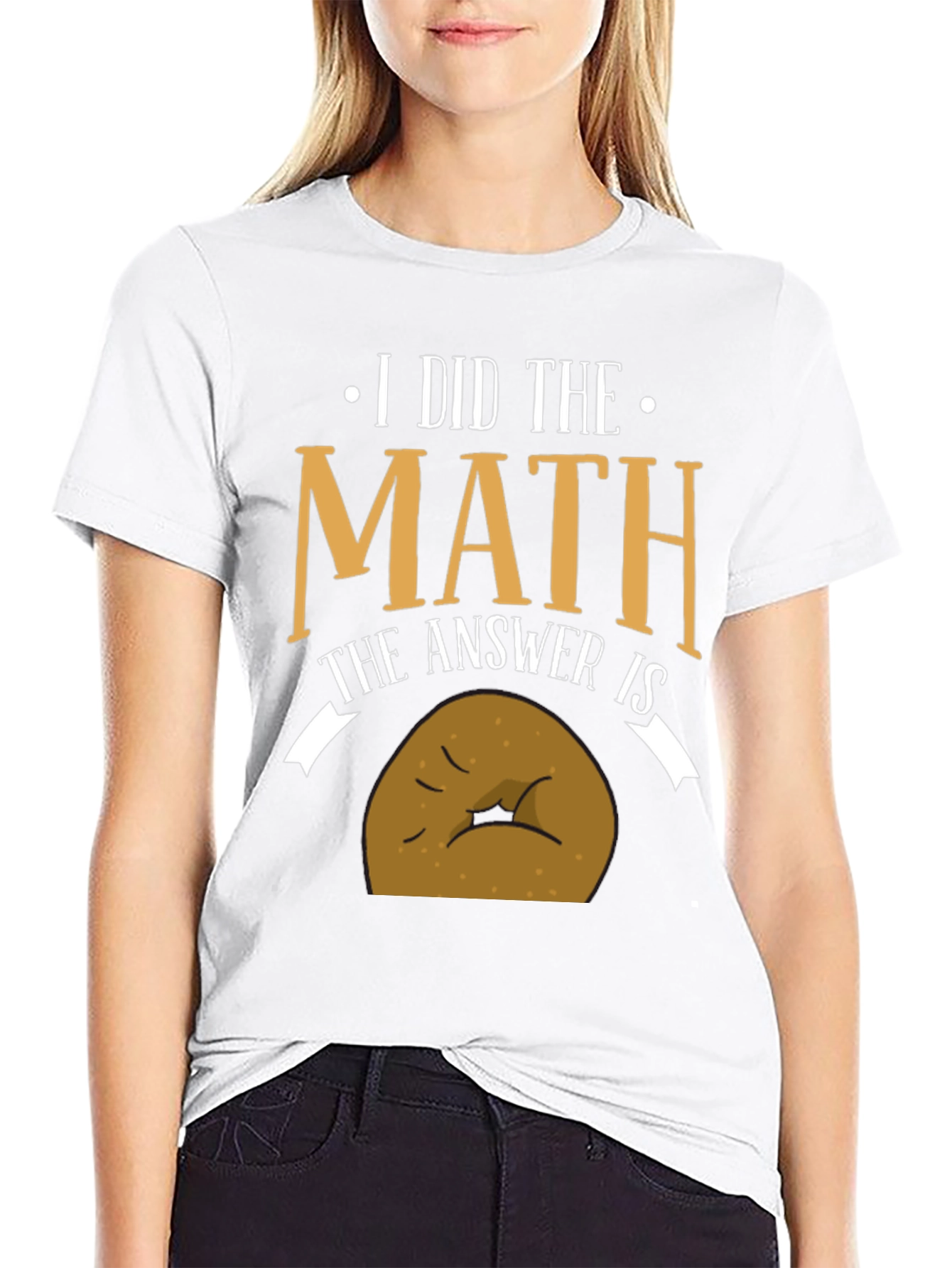 Black Math Potato Funny T-Shirt view 9