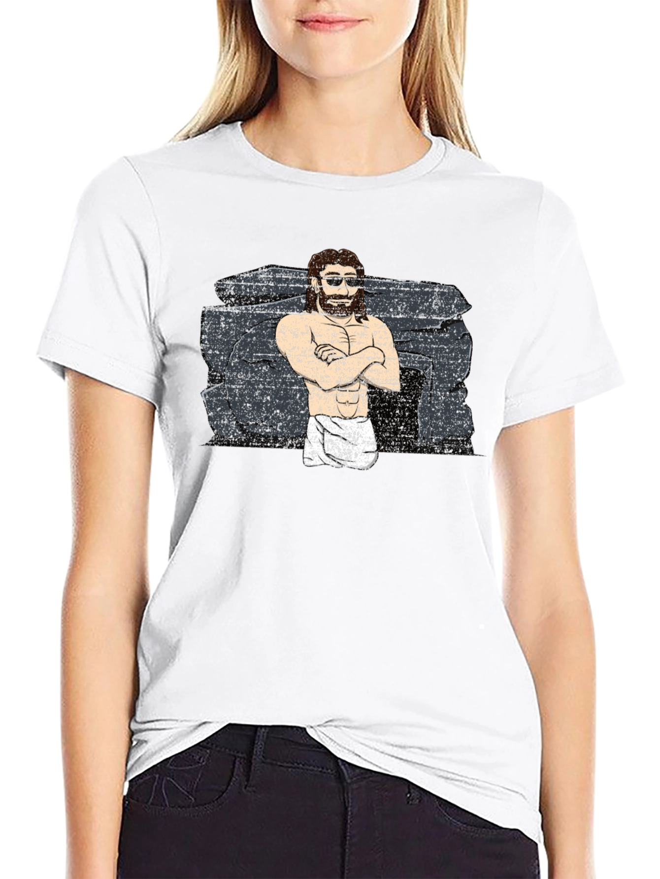 Black Funny Jesus Resurrection T-Shirt view 9