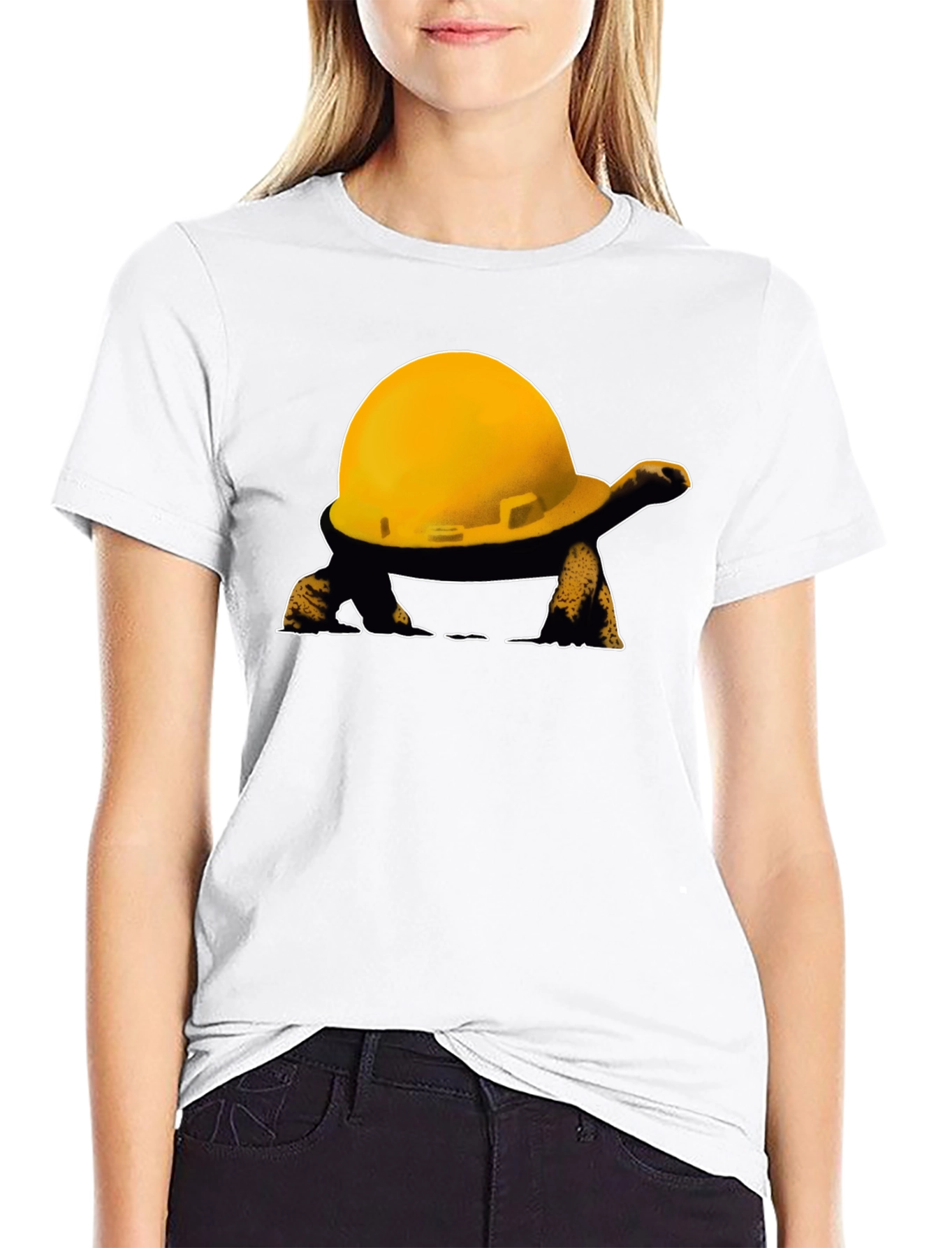 Black Turtle Hard Hat T-Shirt view 9