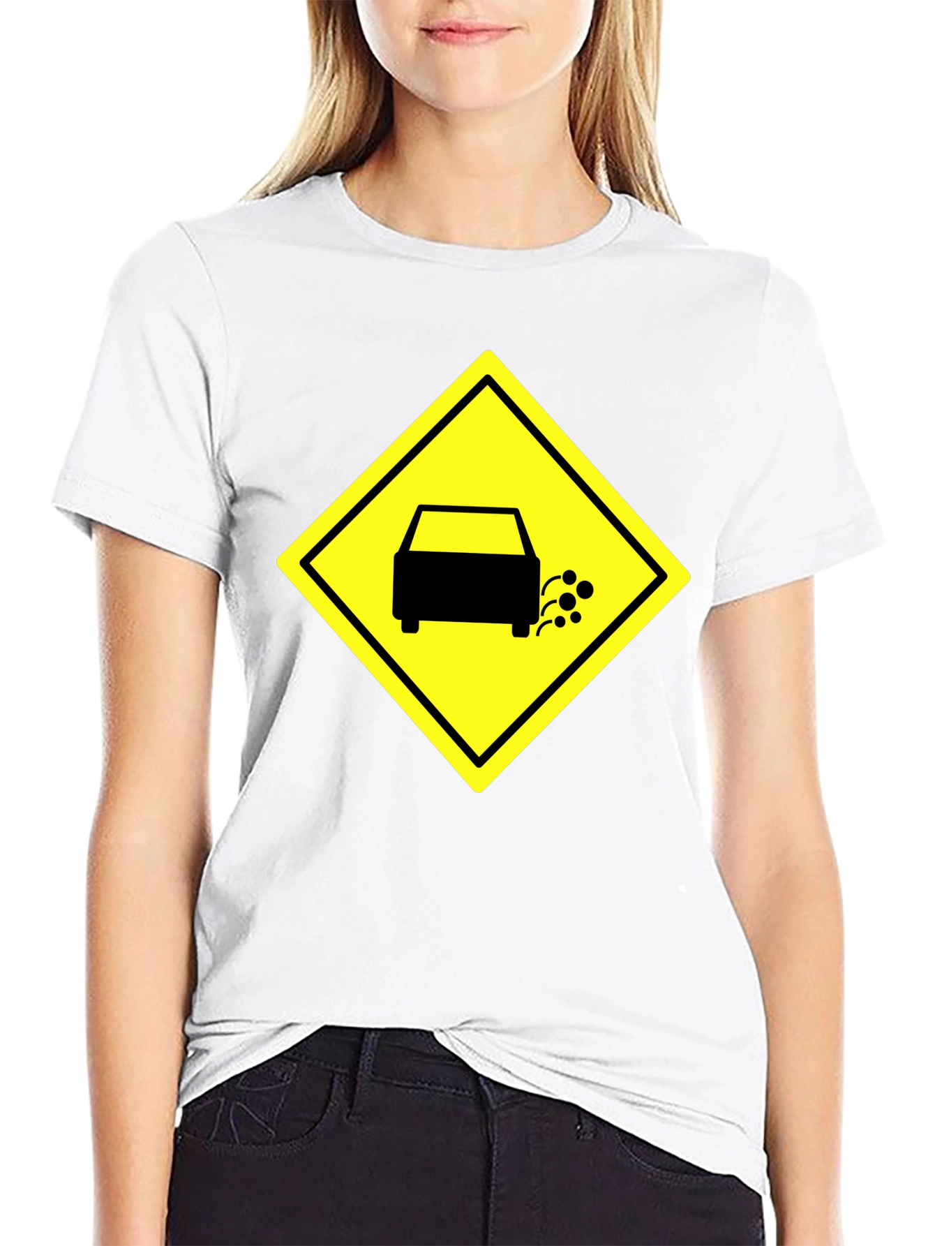 Black Funny Exhaust Fumes Car Humor Black T-Shirt view 9