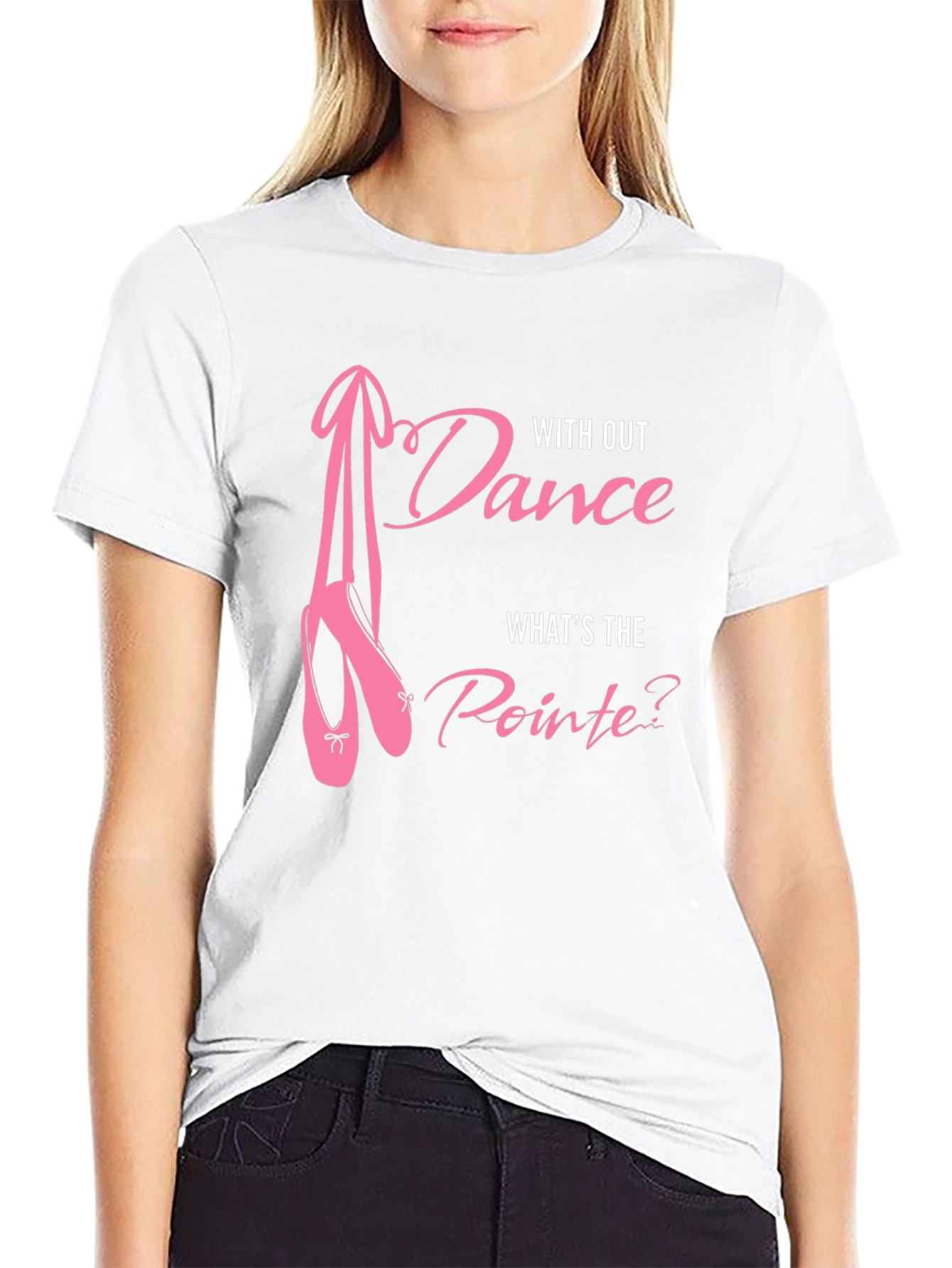 Black Dance Pointe T-Shirt: Ballet Lover Tee view 9