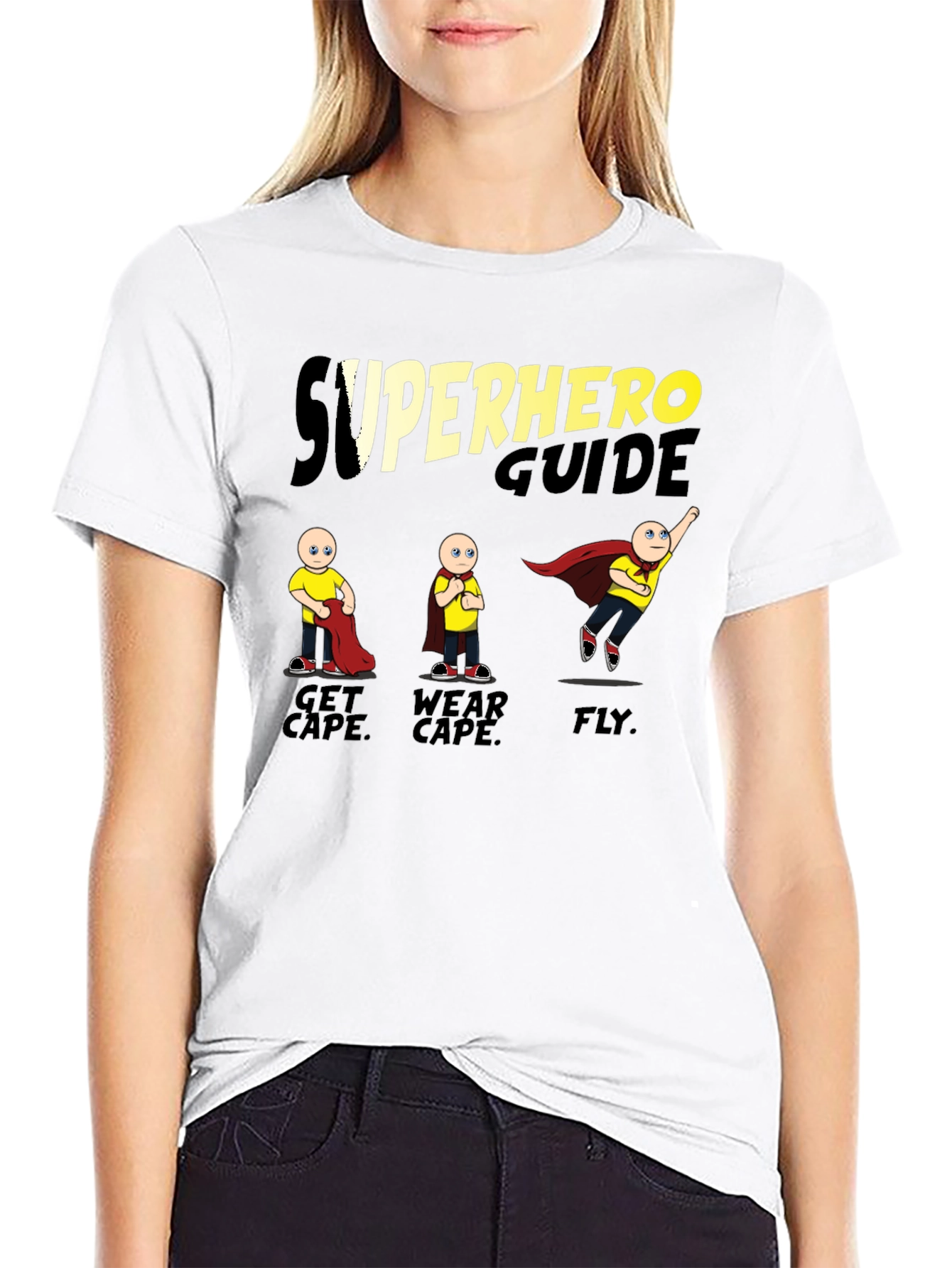 Black Superhero Guide T-Shirt view 9