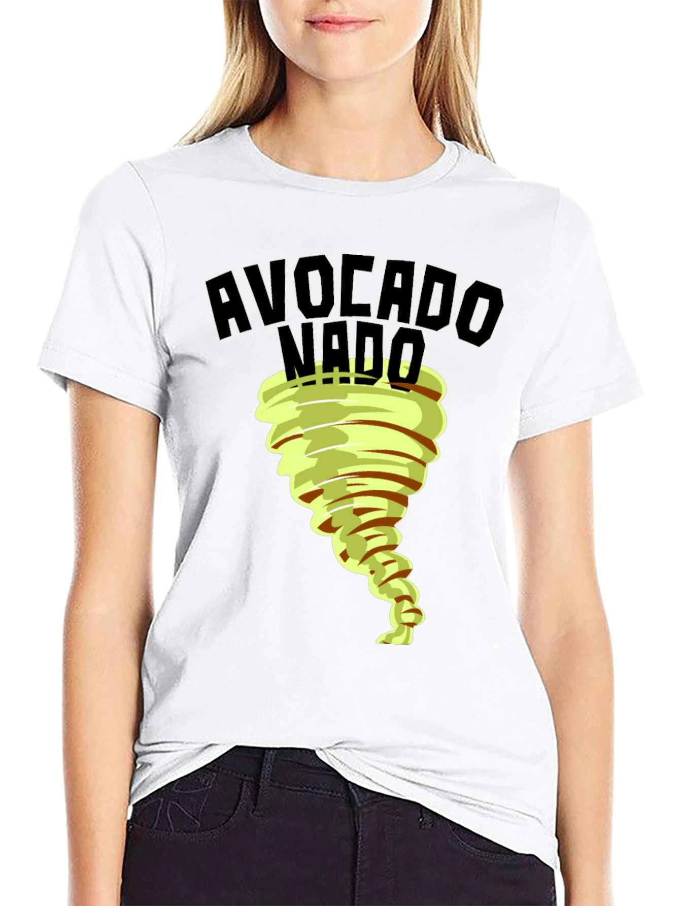 Black Avocado Nado Funny Graphic Tee view 9